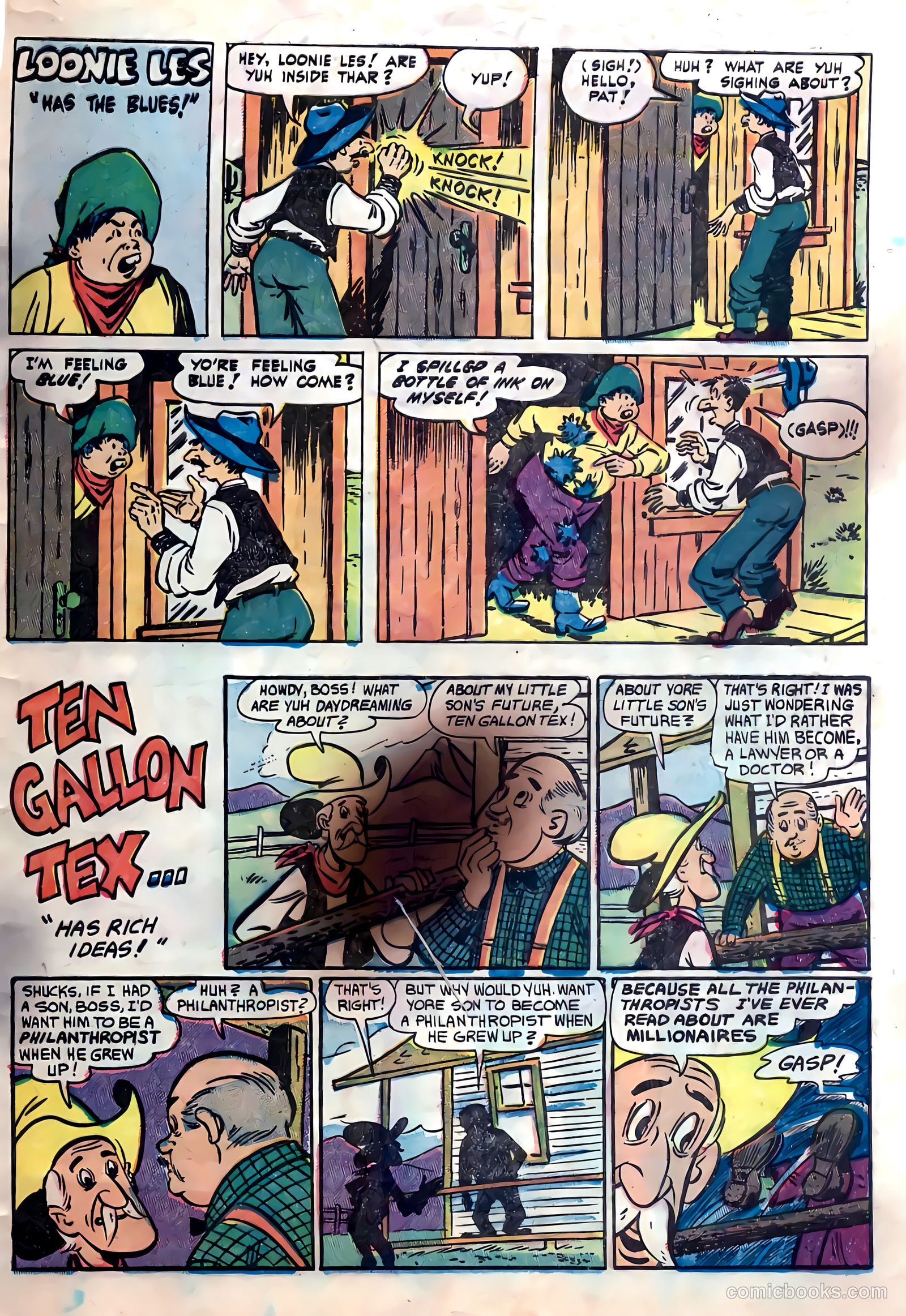 Lash La Rue Western #55 — page 32 of 33