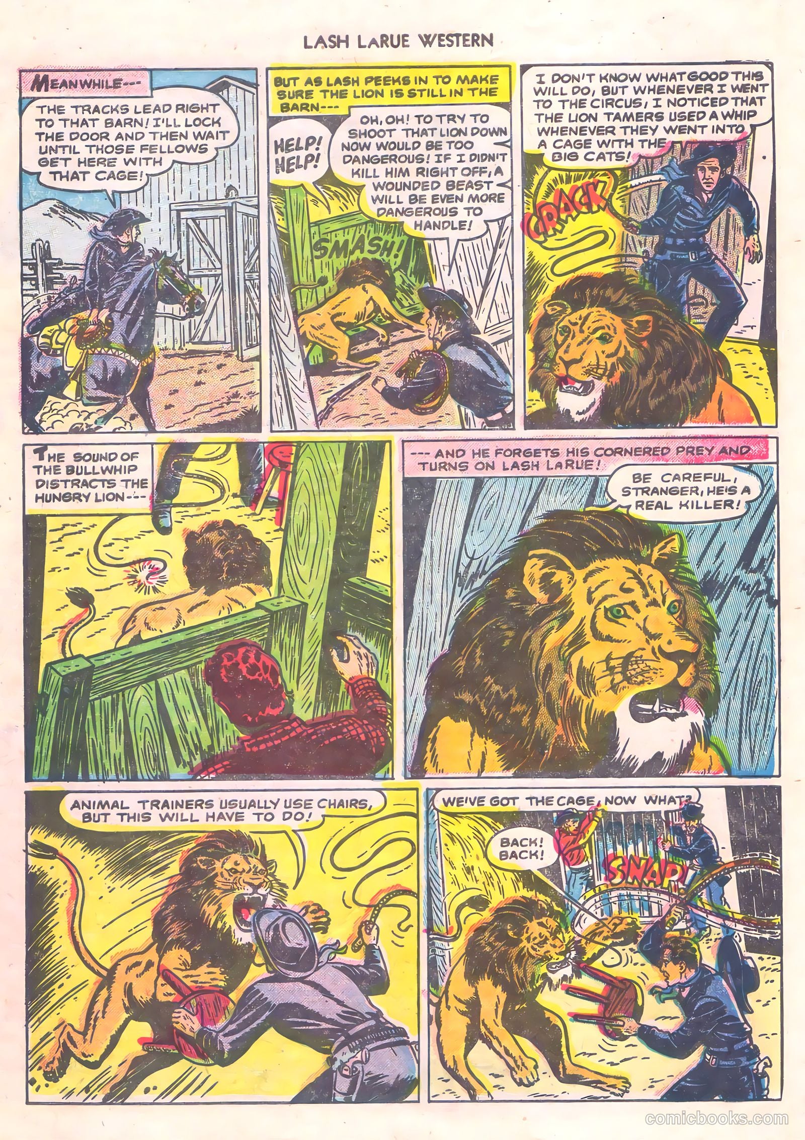 Lash La Rue Western #56 — page 32 of 36