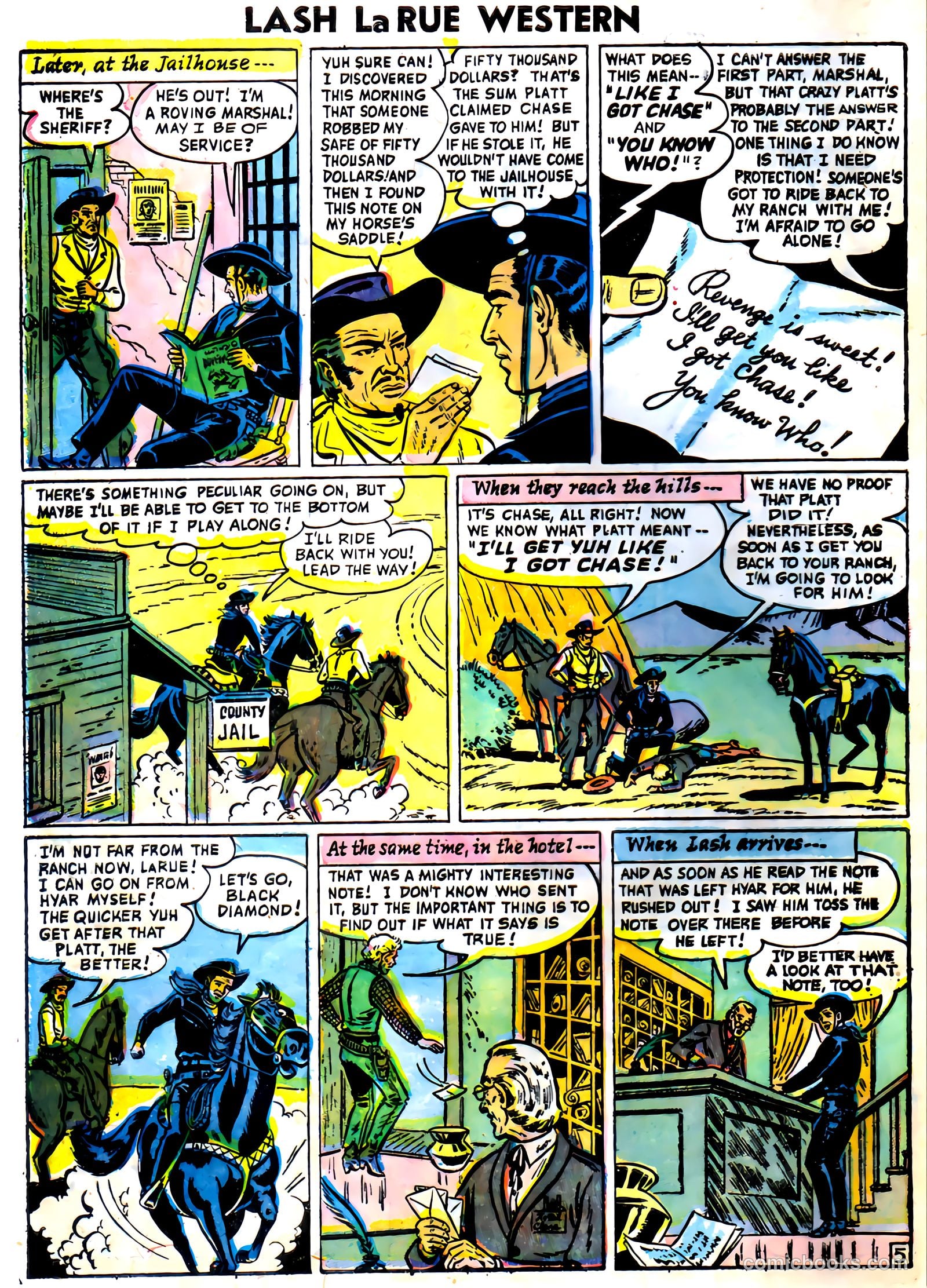 Lash La Rue Western #59 — page 8 of 36