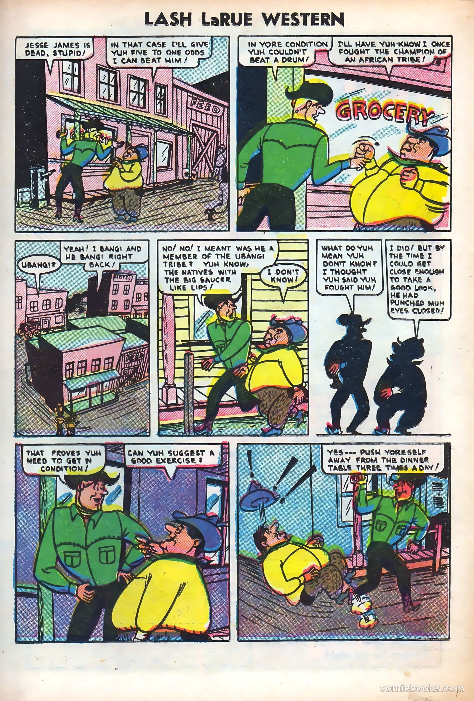 Lash La Rue Western #61 — page 21 of 36