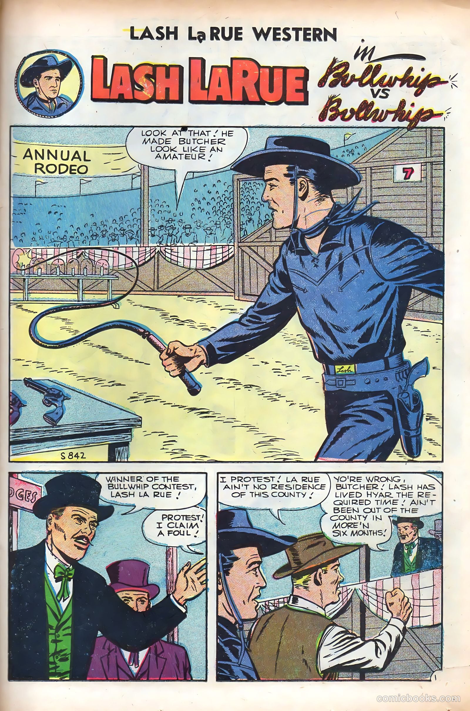 Lash La Rue Western #61 — page 23 of 36