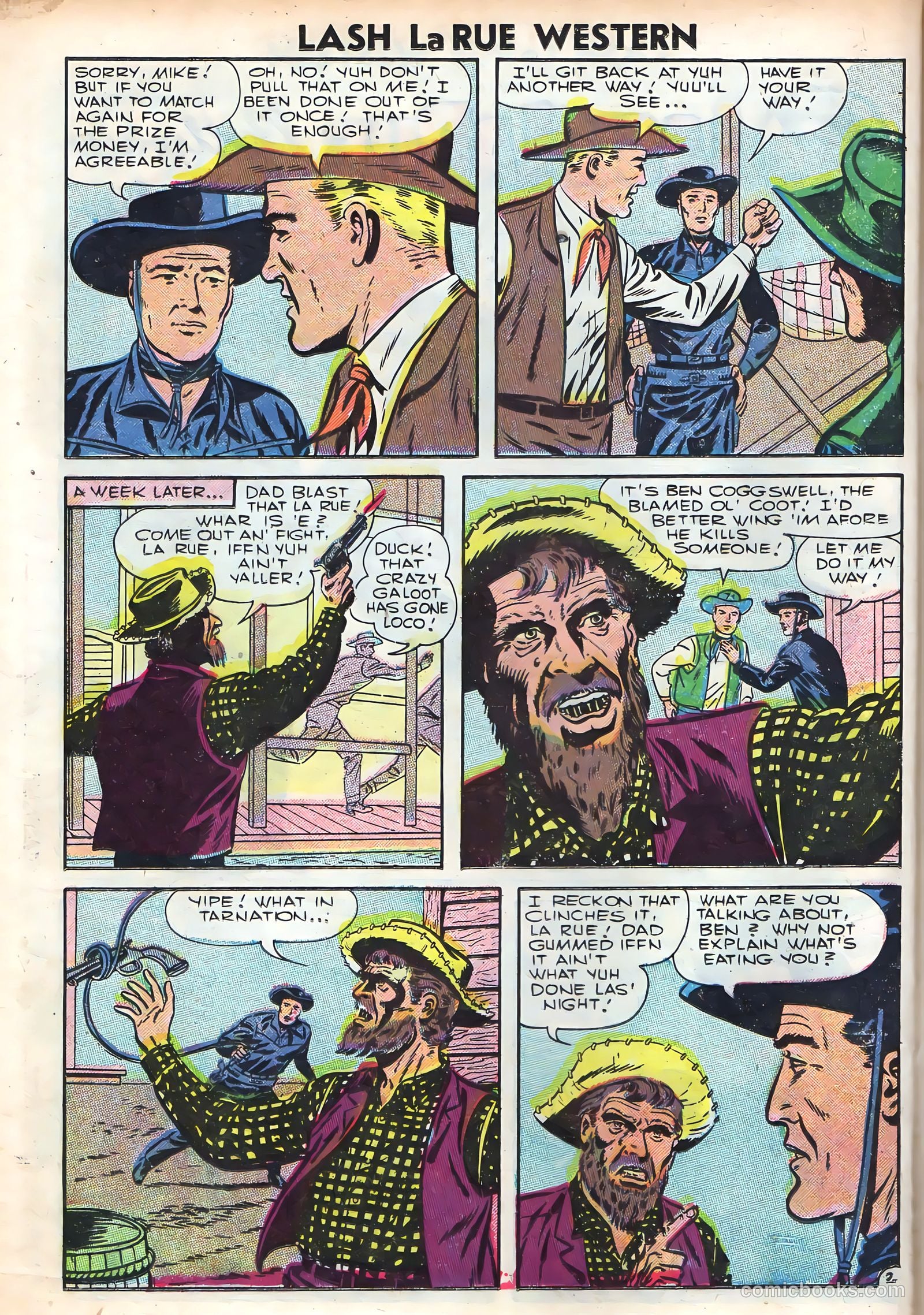 Lash La Rue Western #61 — page 24 of 36