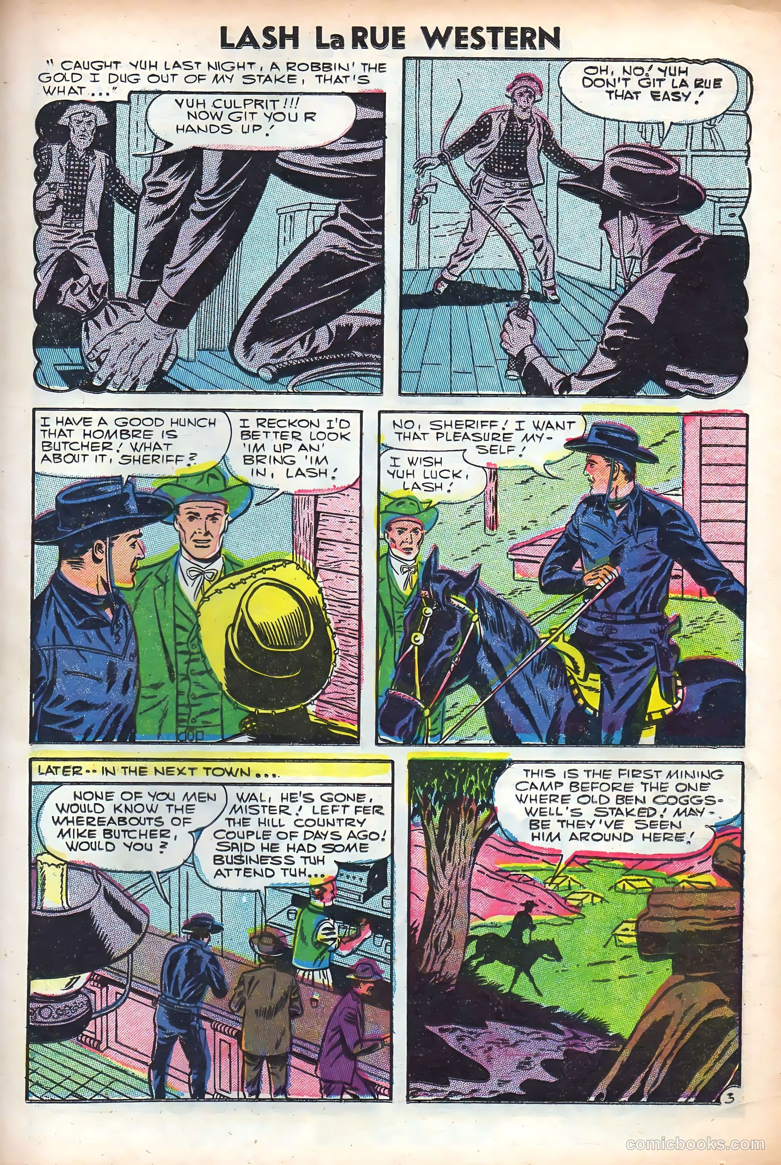 Lash La Rue Western #61 — page 25 of 36