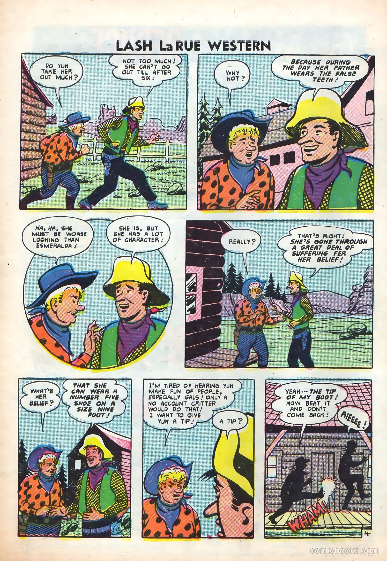Lash La Rue Western #61 — page 32 of 36