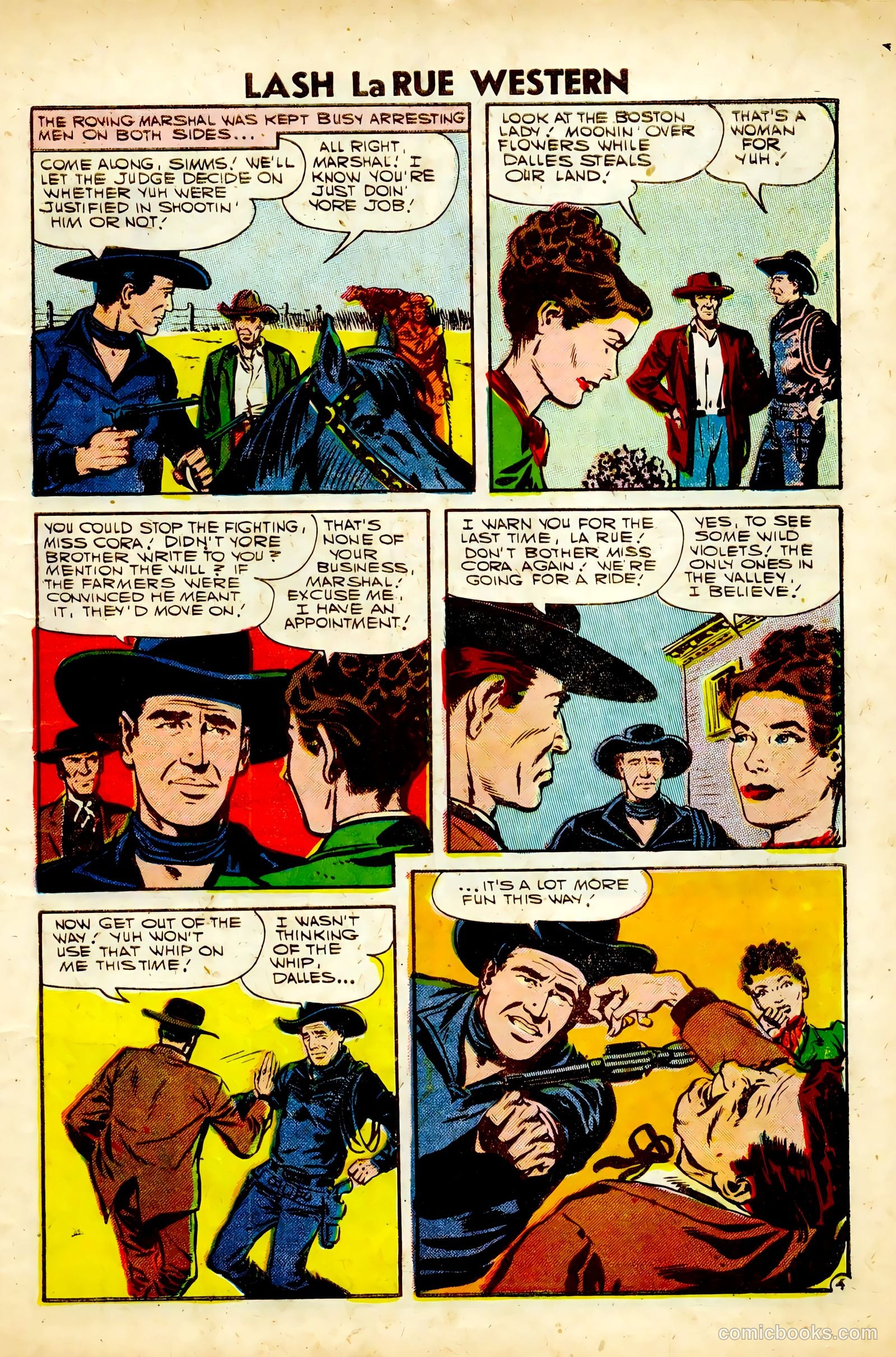 Lash La Rue Western #63 — page 7 of 36