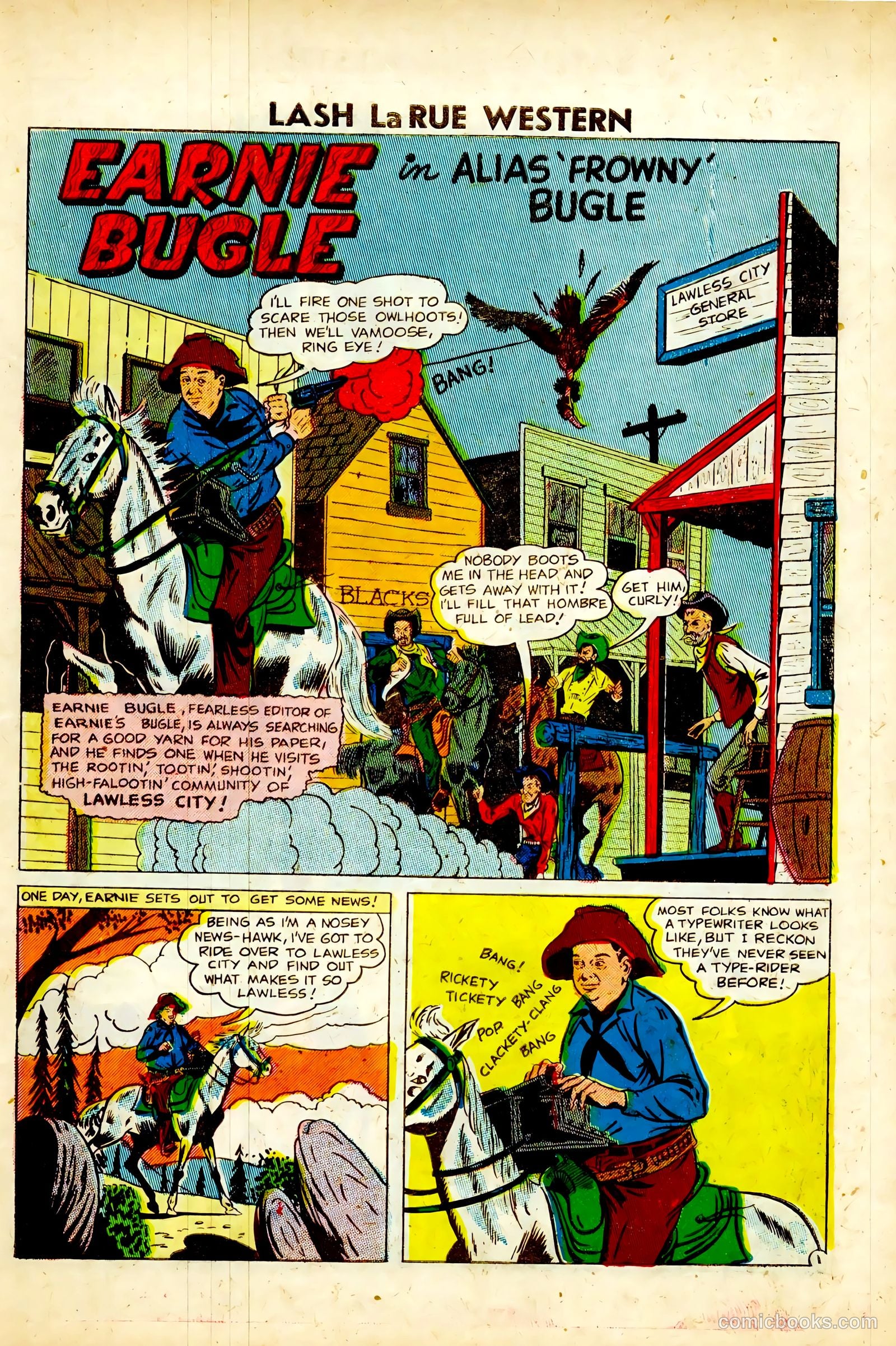 Lash La Rue Western #63 — page 27 of 36