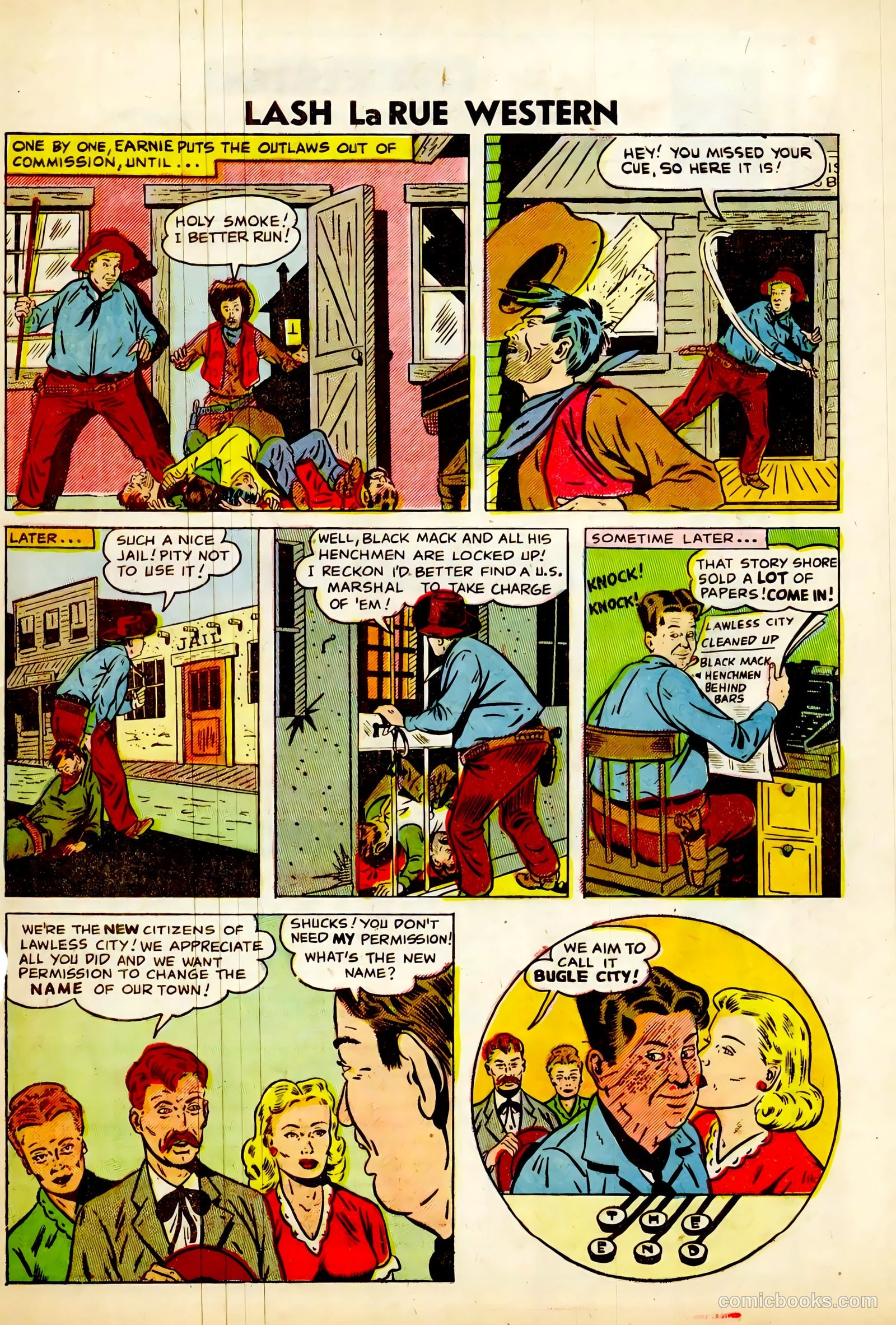 Lash La Rue Western #63 — page 33 of 36