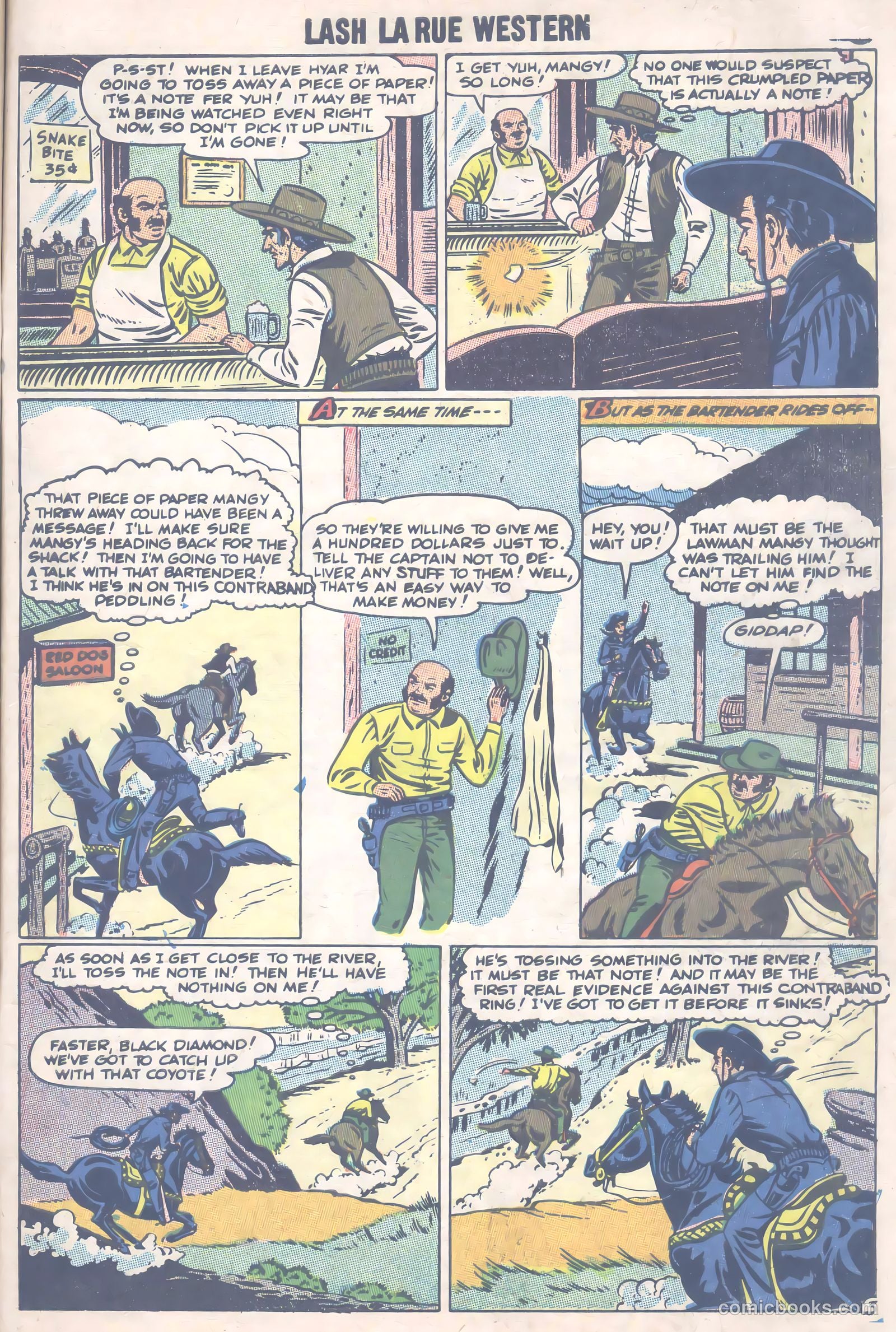 Lash La Rue Western #66 — page 28 of 37
