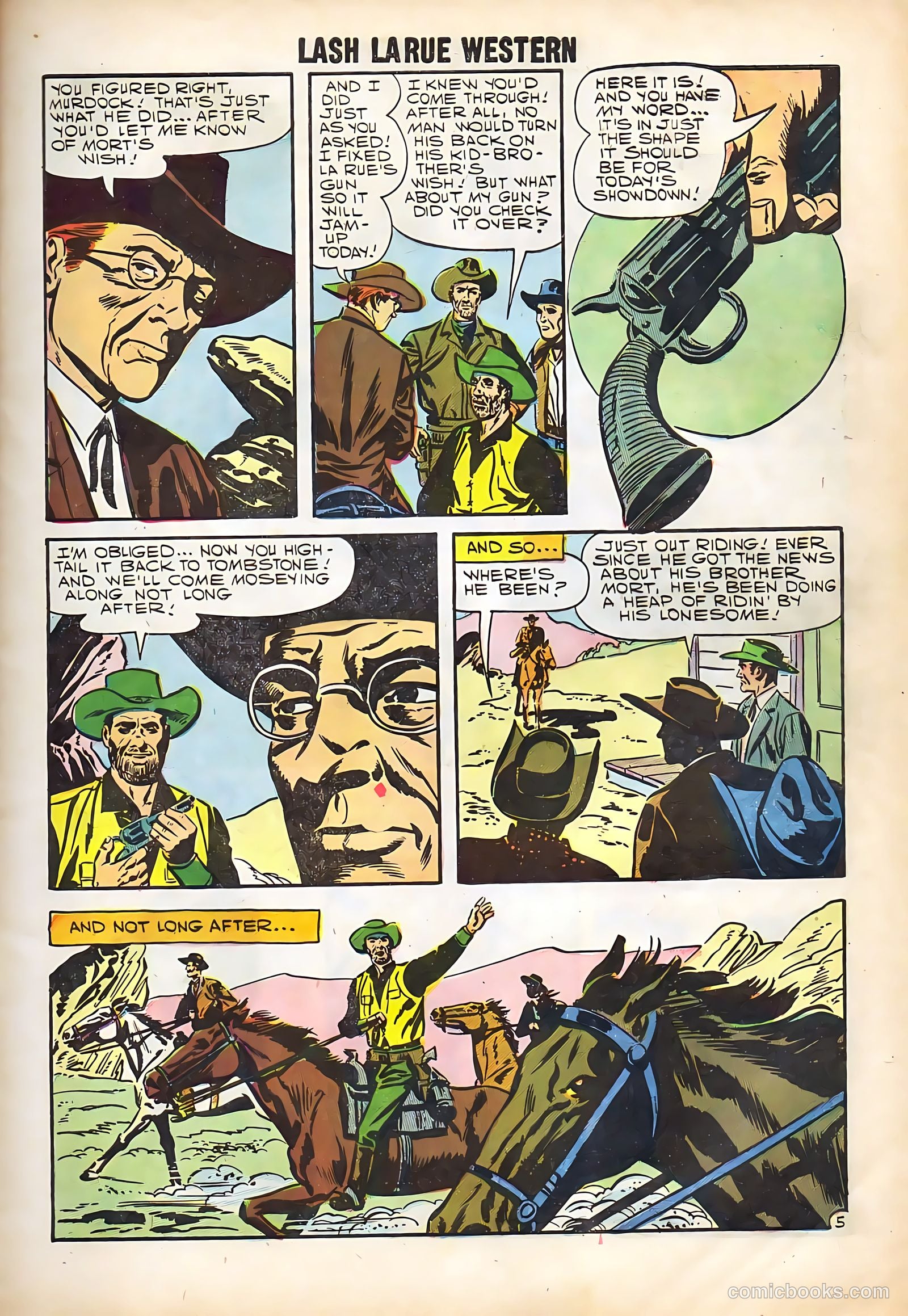 Lash La Rue Western #67 — page 7 of 68