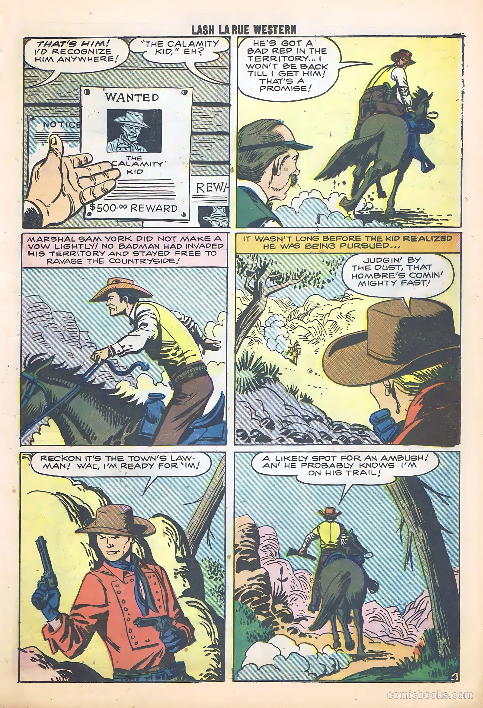 Lash La Rue Western #68 — page 23 of 68