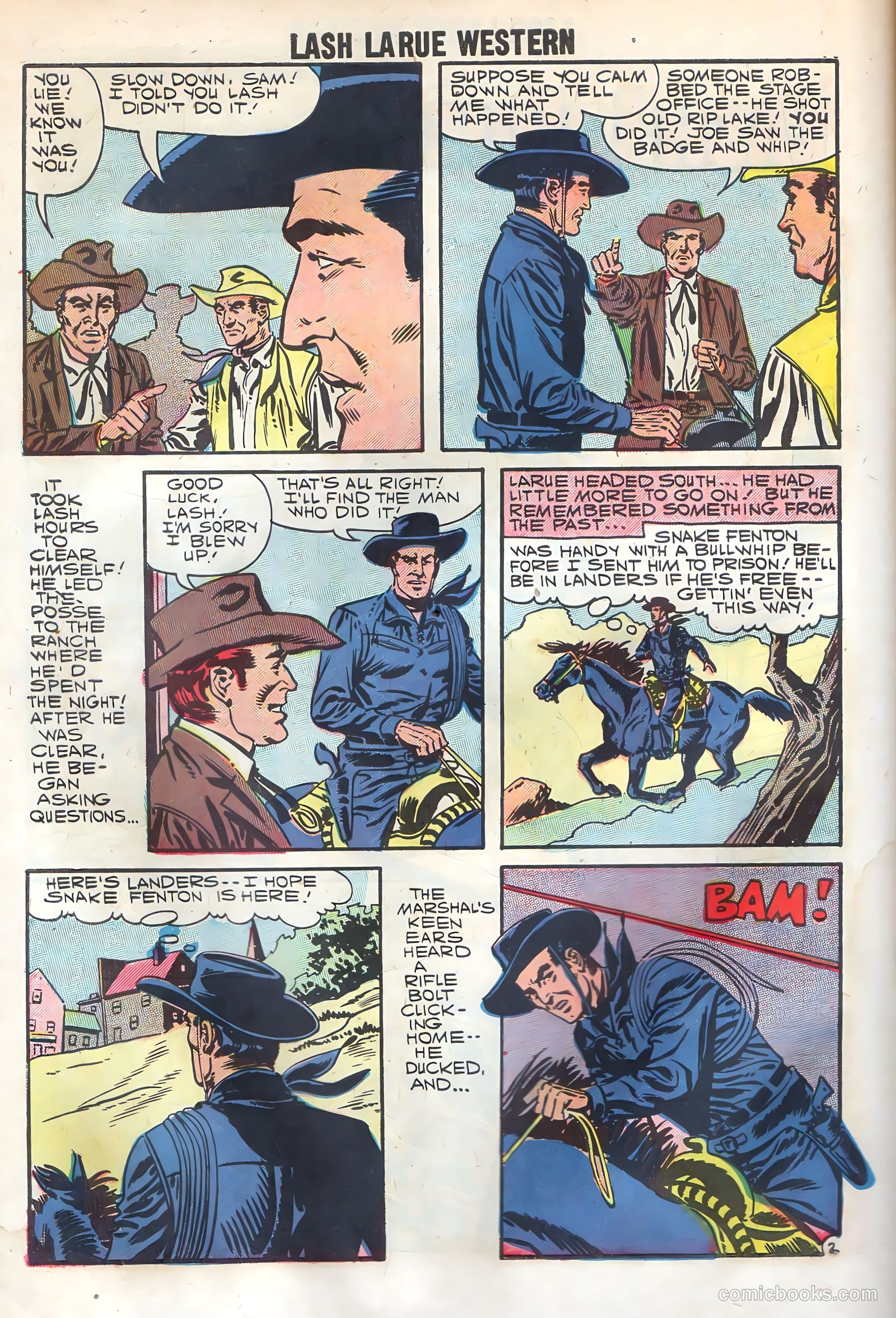Lash La Rue Western #69 — page 30 of 36