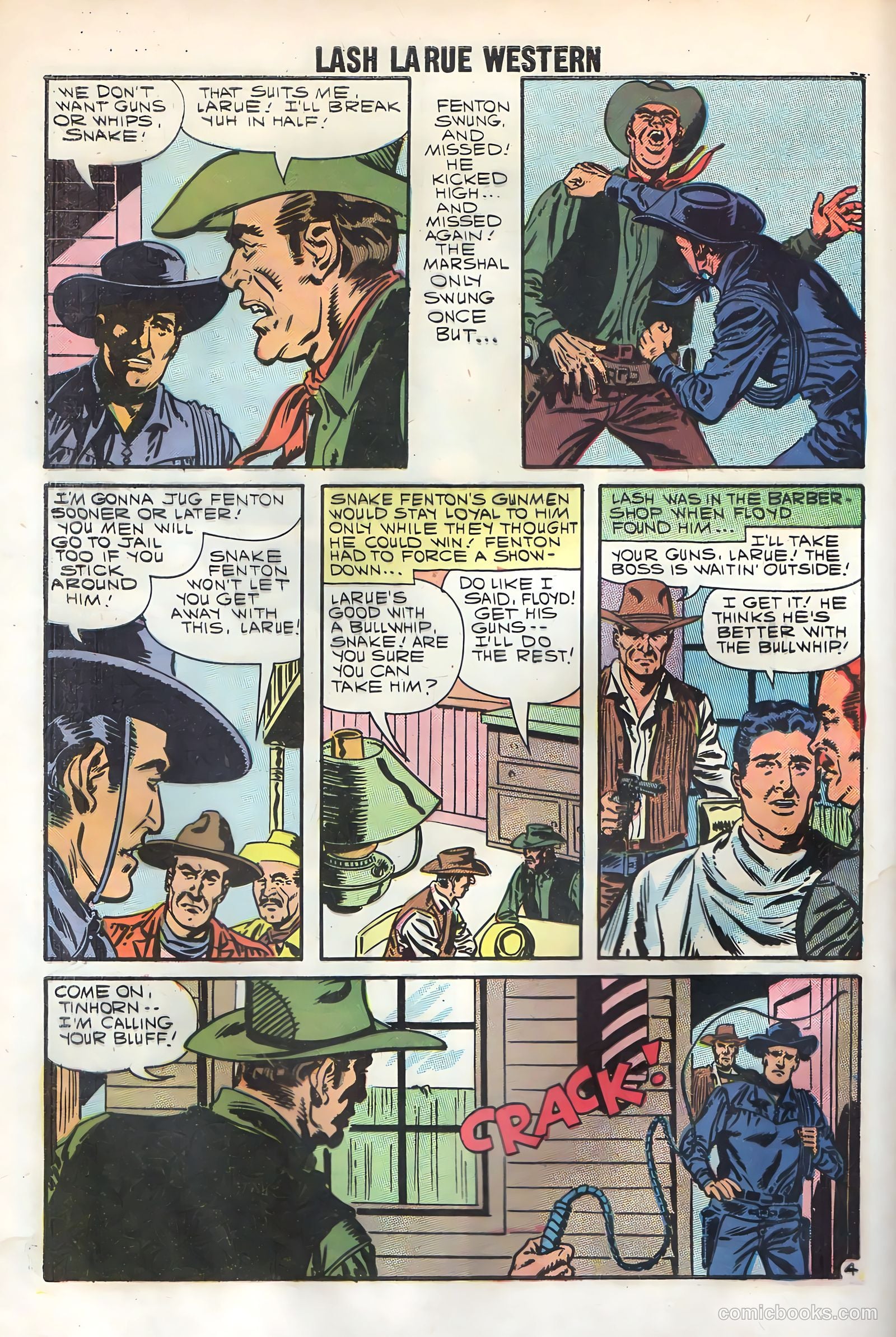 Lash La Rue Western #69 — page 32 of 36