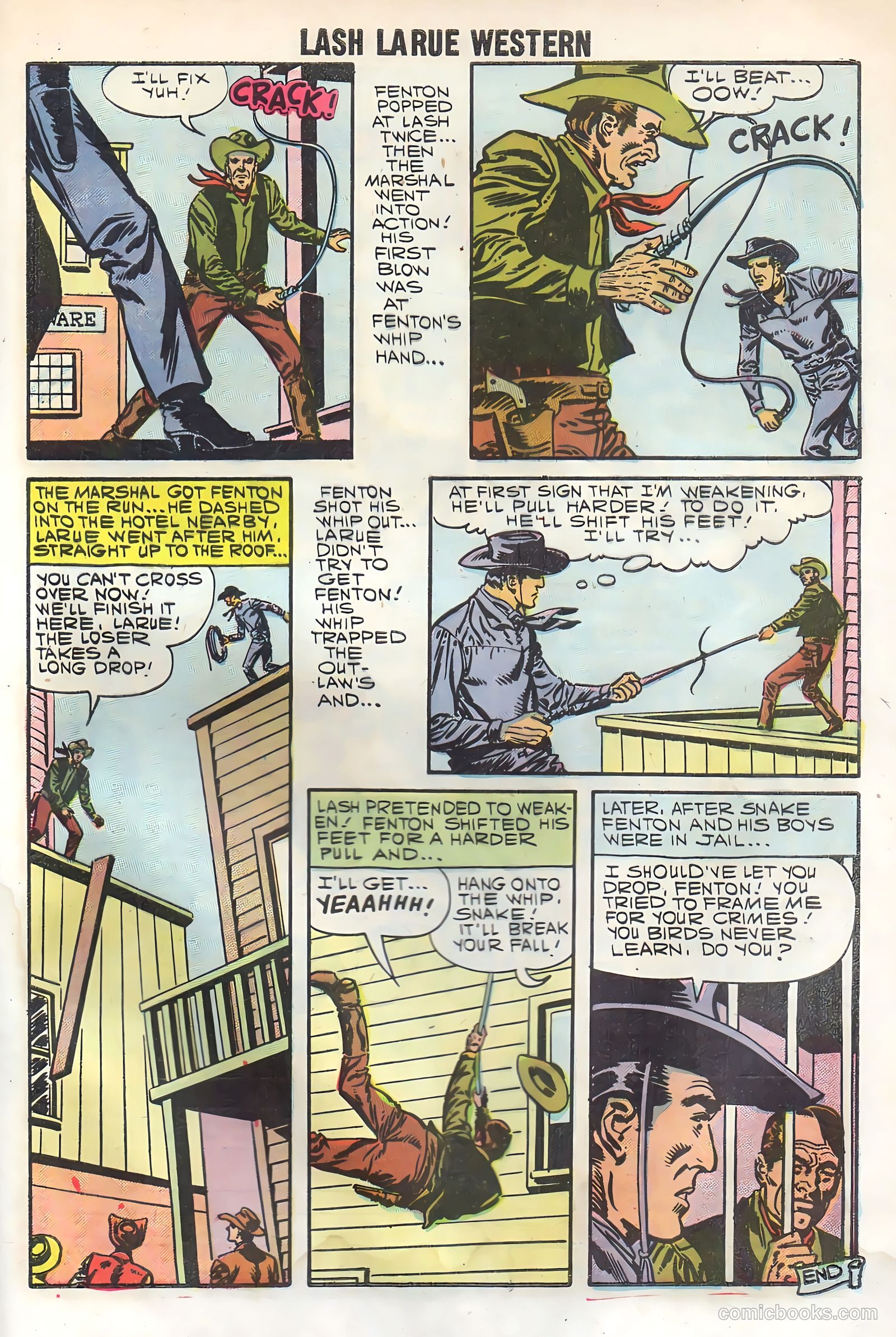 Lash La Rue Western #69 — page 33 of 36