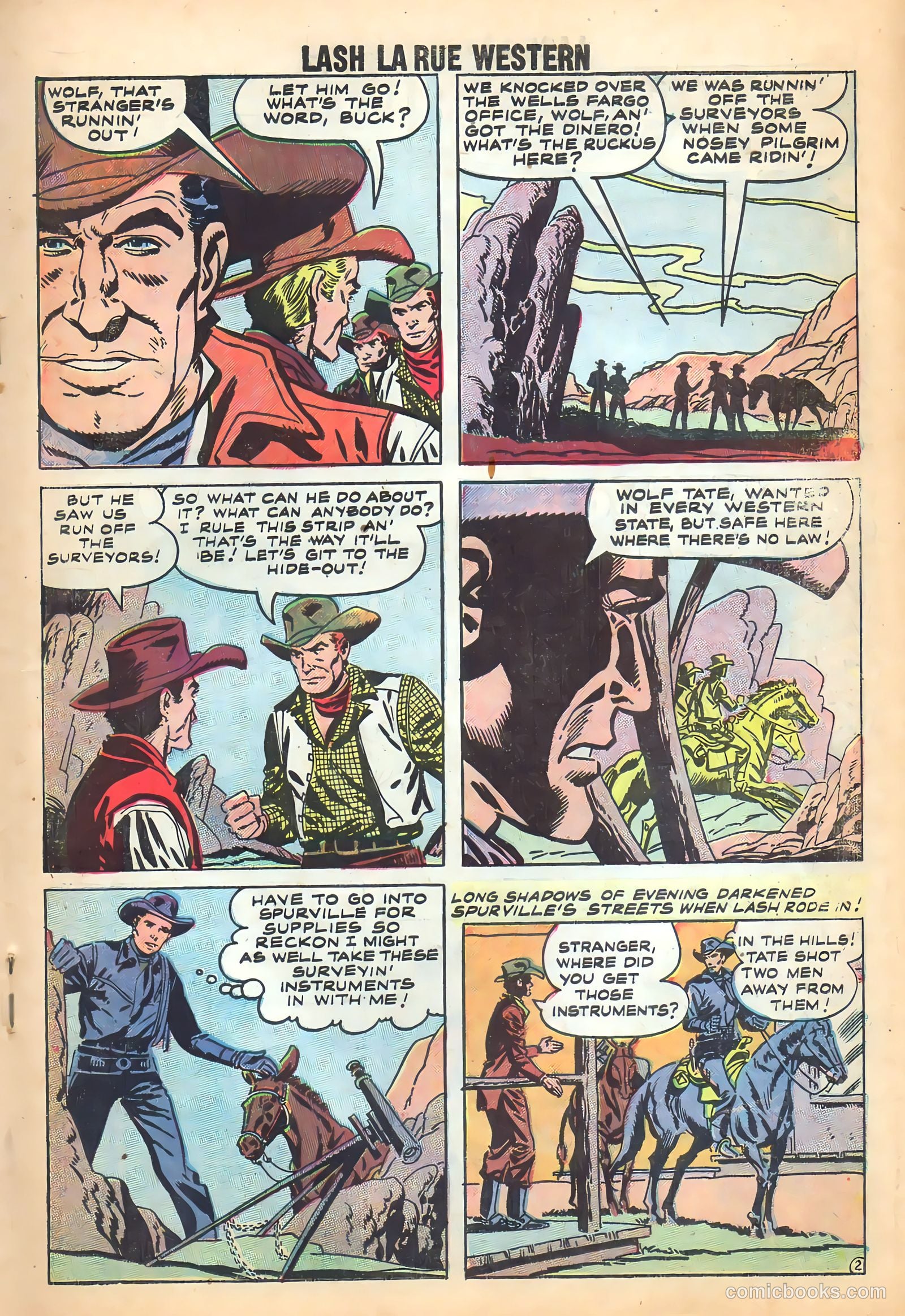 Lash La Rue Western #71 — page 20 of 37
