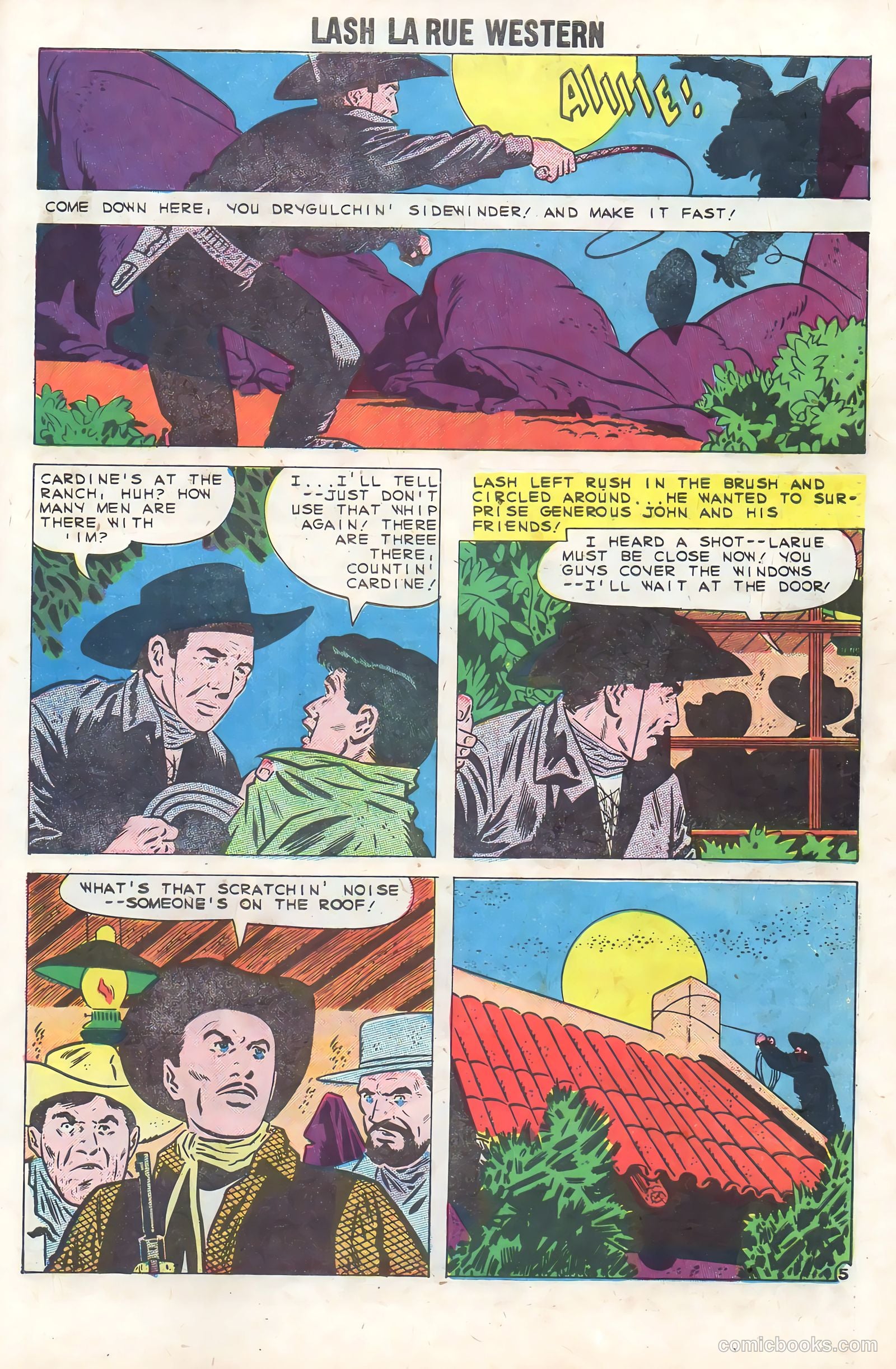 Lash La Rue Western #74 — page 27 of 36