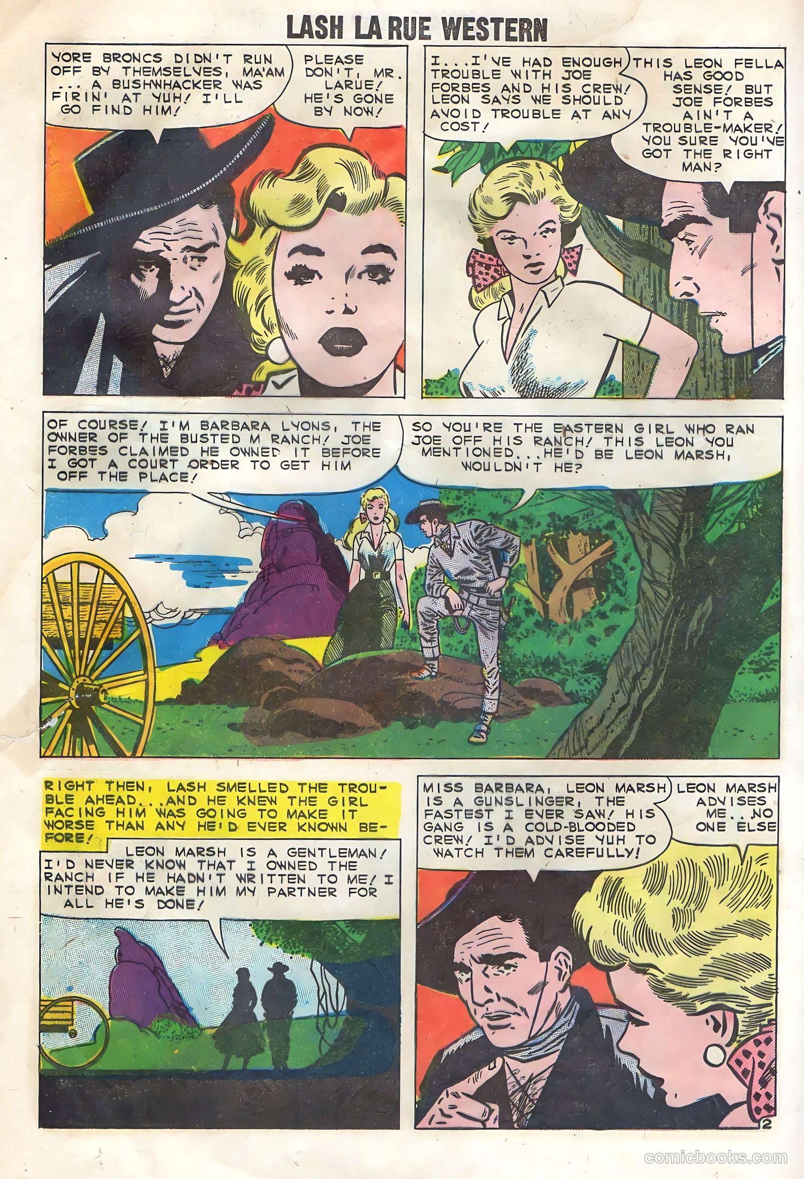 Lash La Rue Western #77 — page 12 of 36