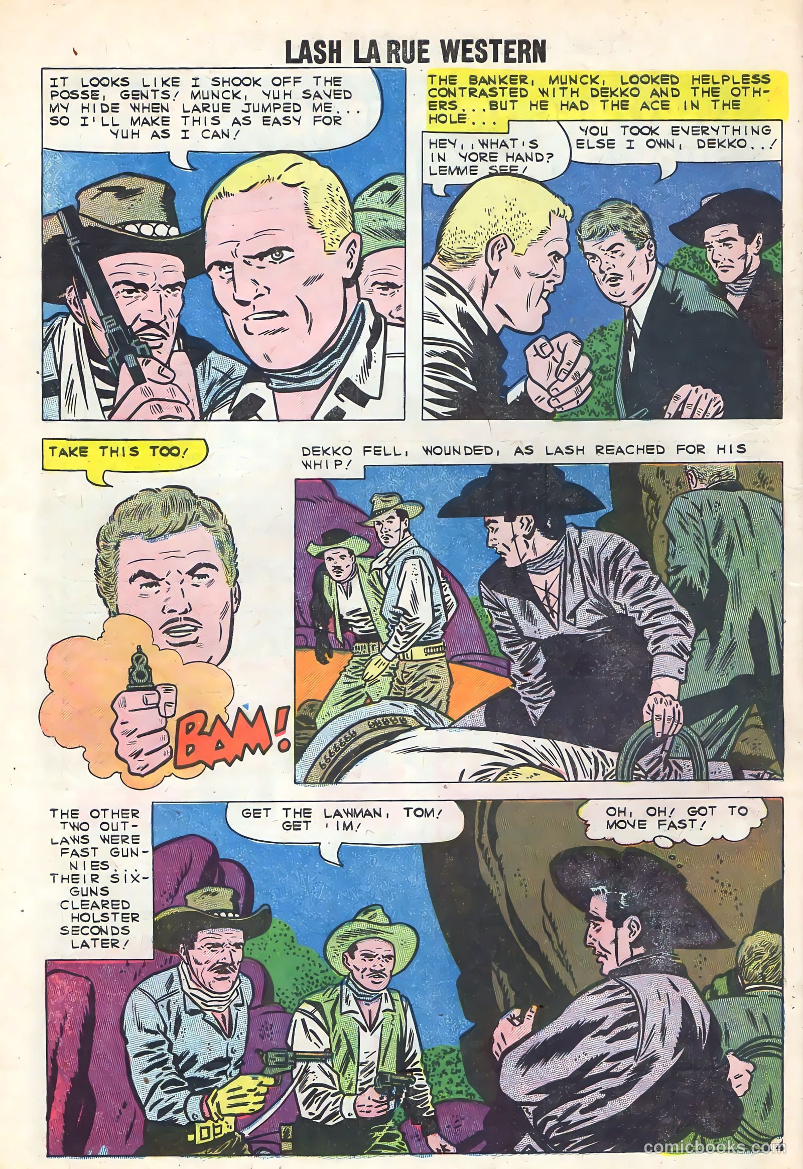 Lash La Rue Western #78 — page 32 of 36