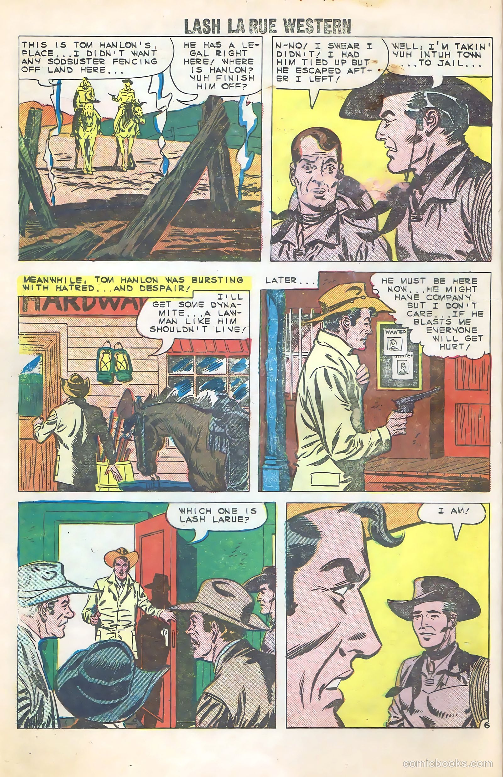 Lash La Rue Western #79 — page 16 of 36