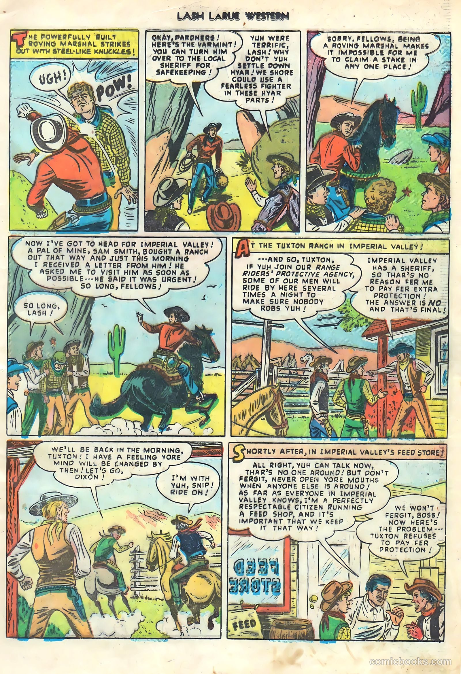 Lash LaRue Western #1 — page 5 of 36