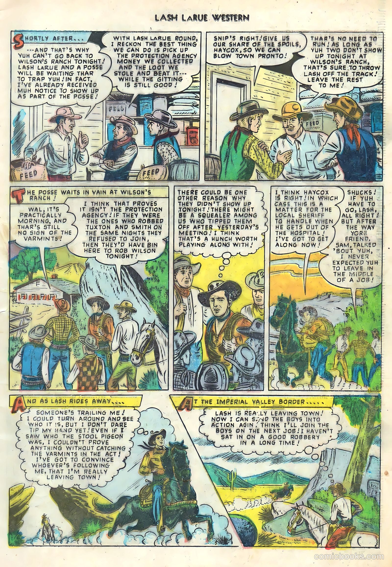 Lash LaRue Western #1 — page 9 of 36