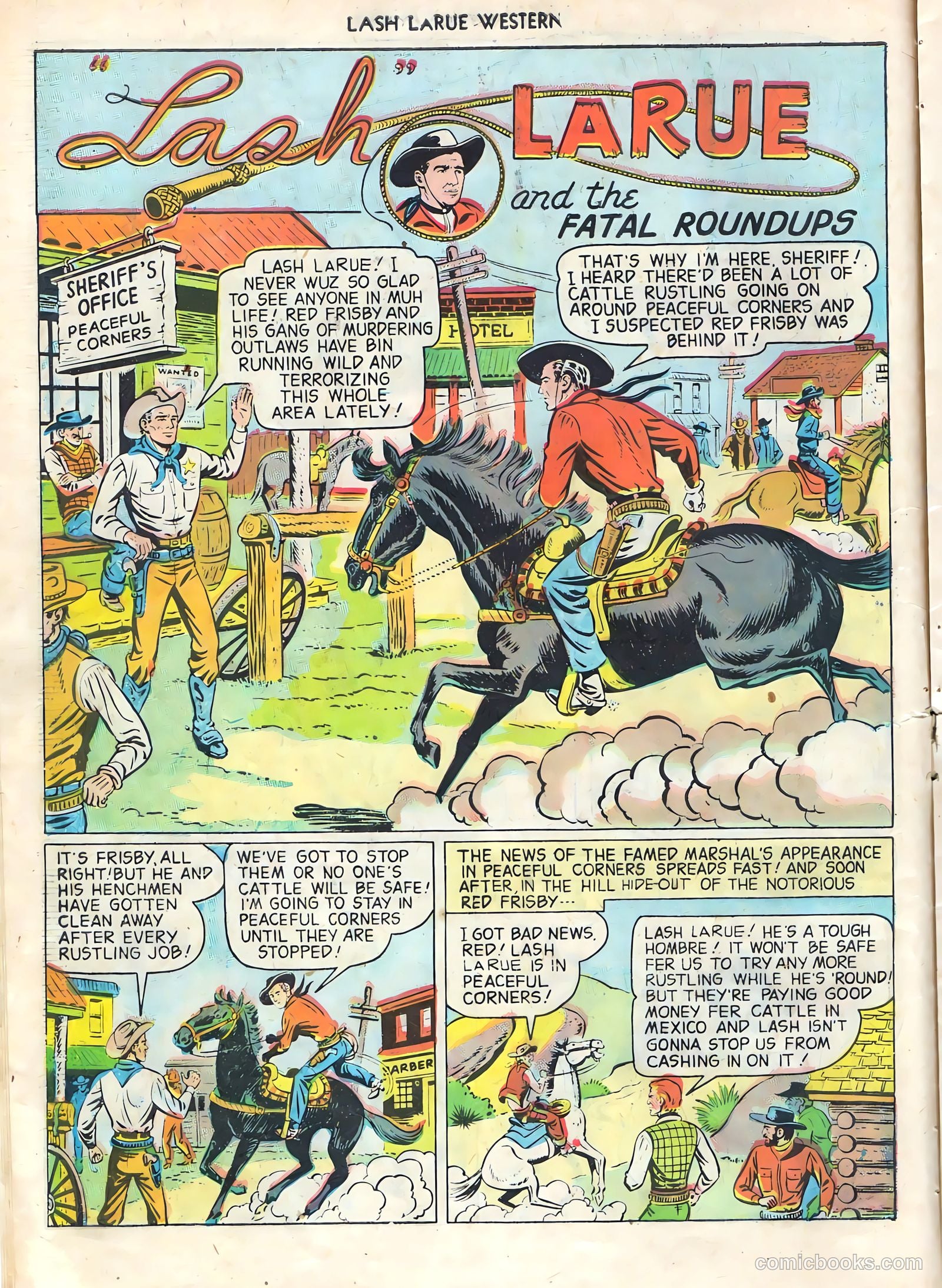 Lash LaRue Western #1 — page 14 of 36
