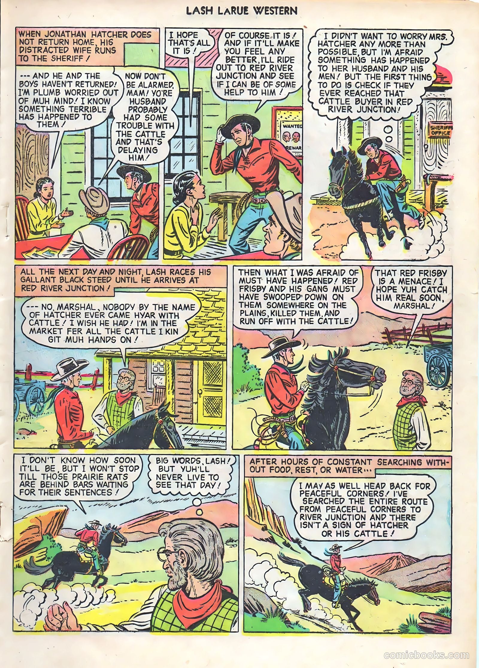 Lash LaRue Western #1 — page 17 of 36