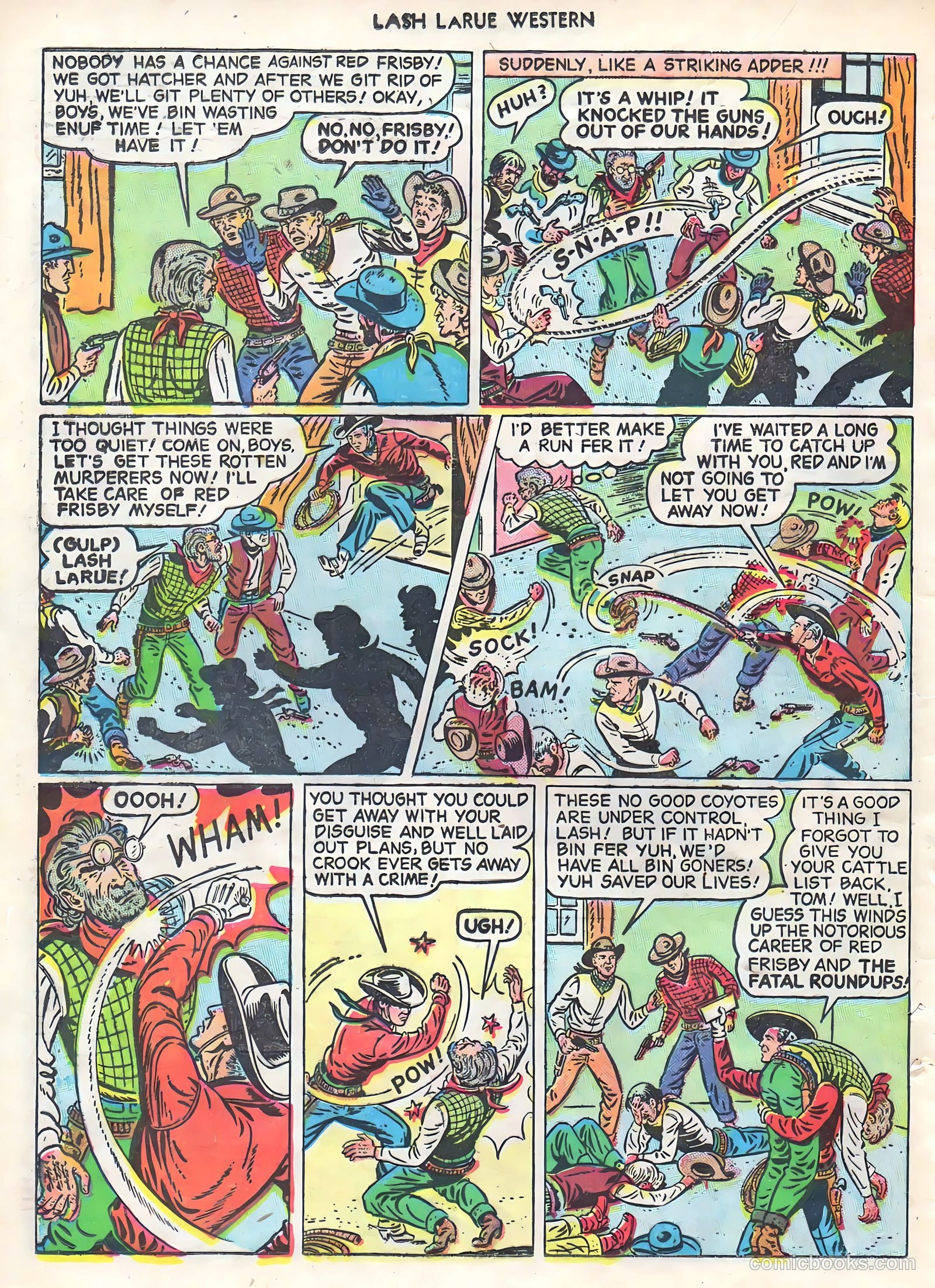 Lash LaRue Western #1 — page 20 of 36