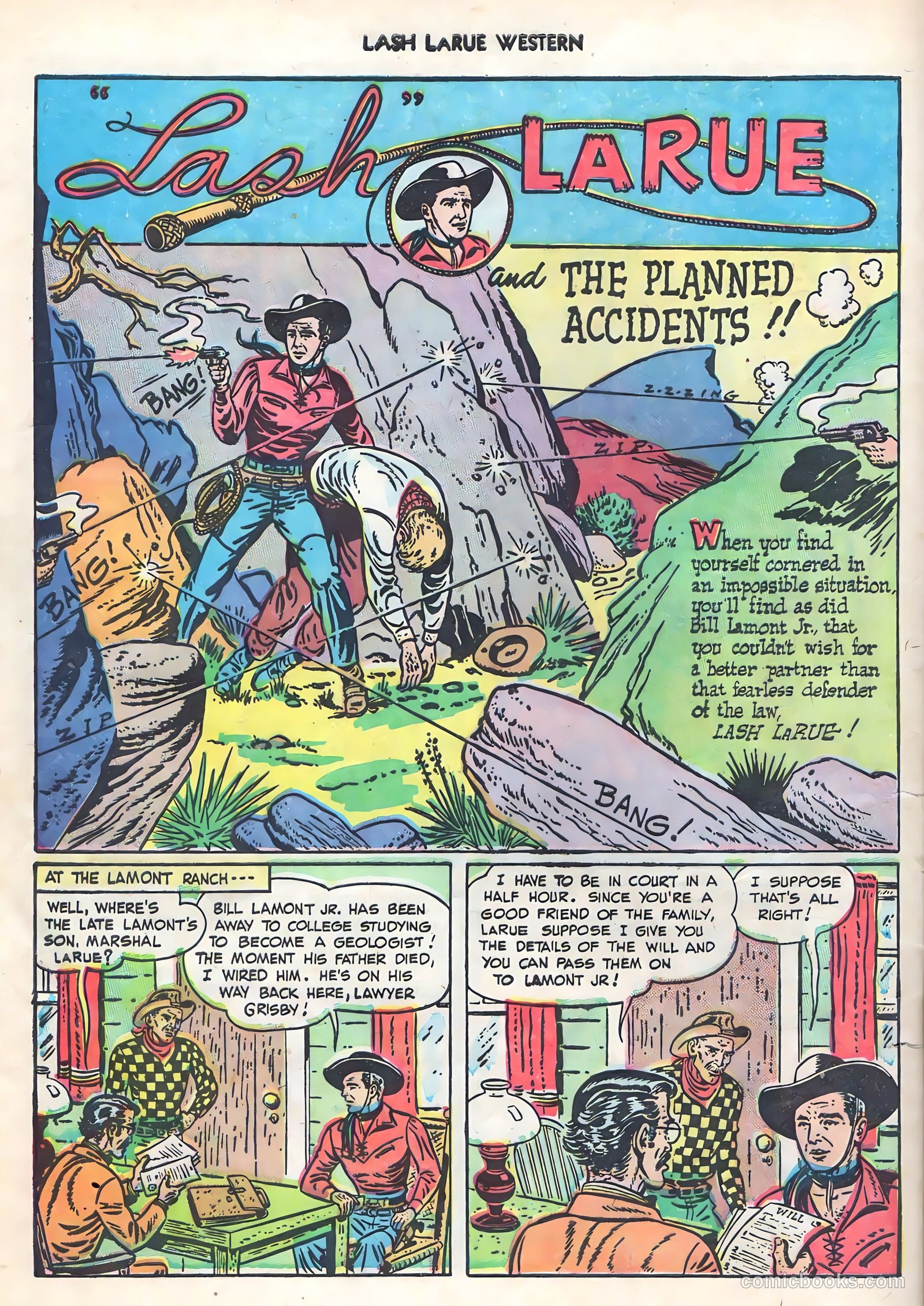 Lash LaRue Western #1 — page 28 of 36
