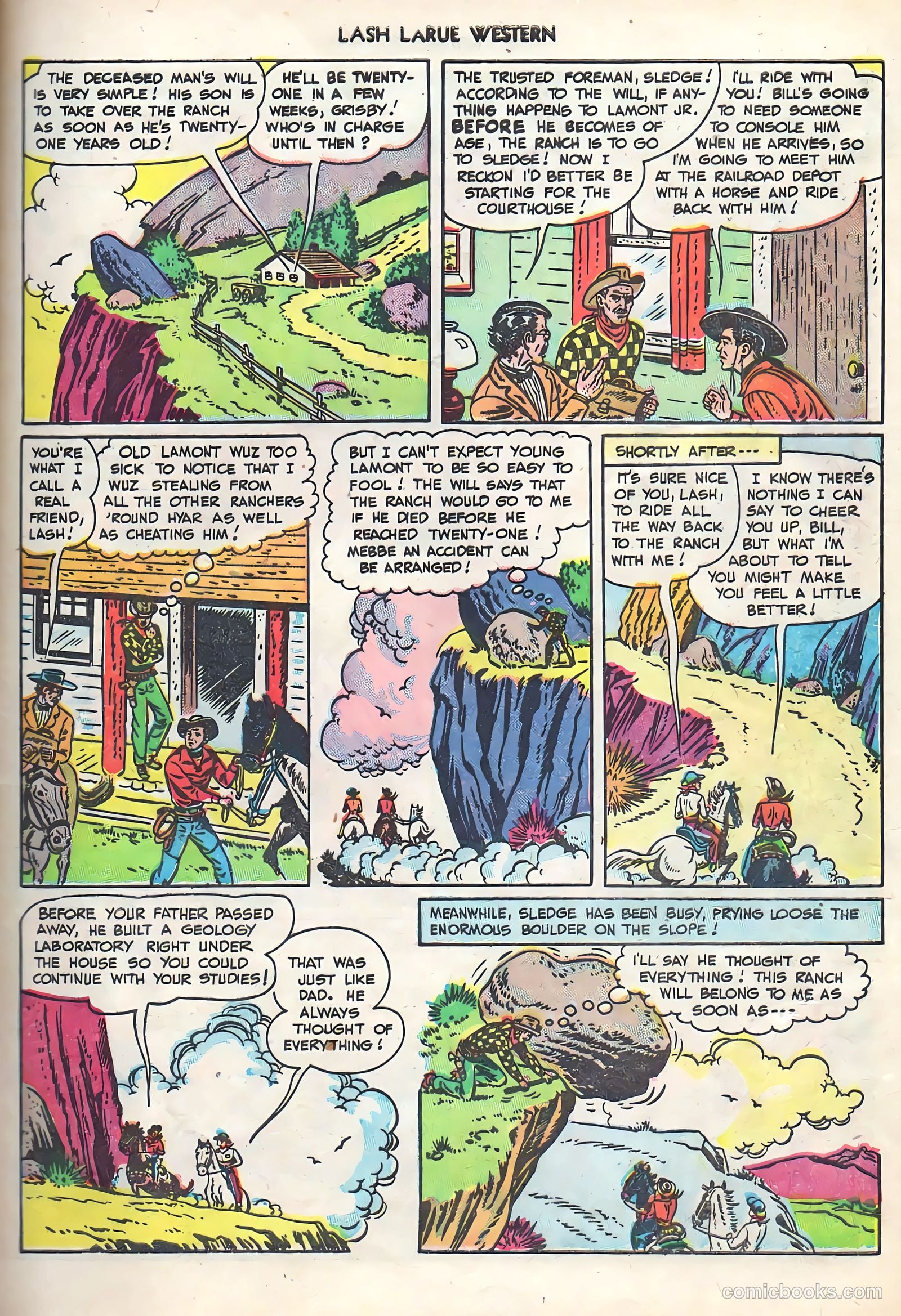 Lash LaRue Western #1 — page 29 of 36