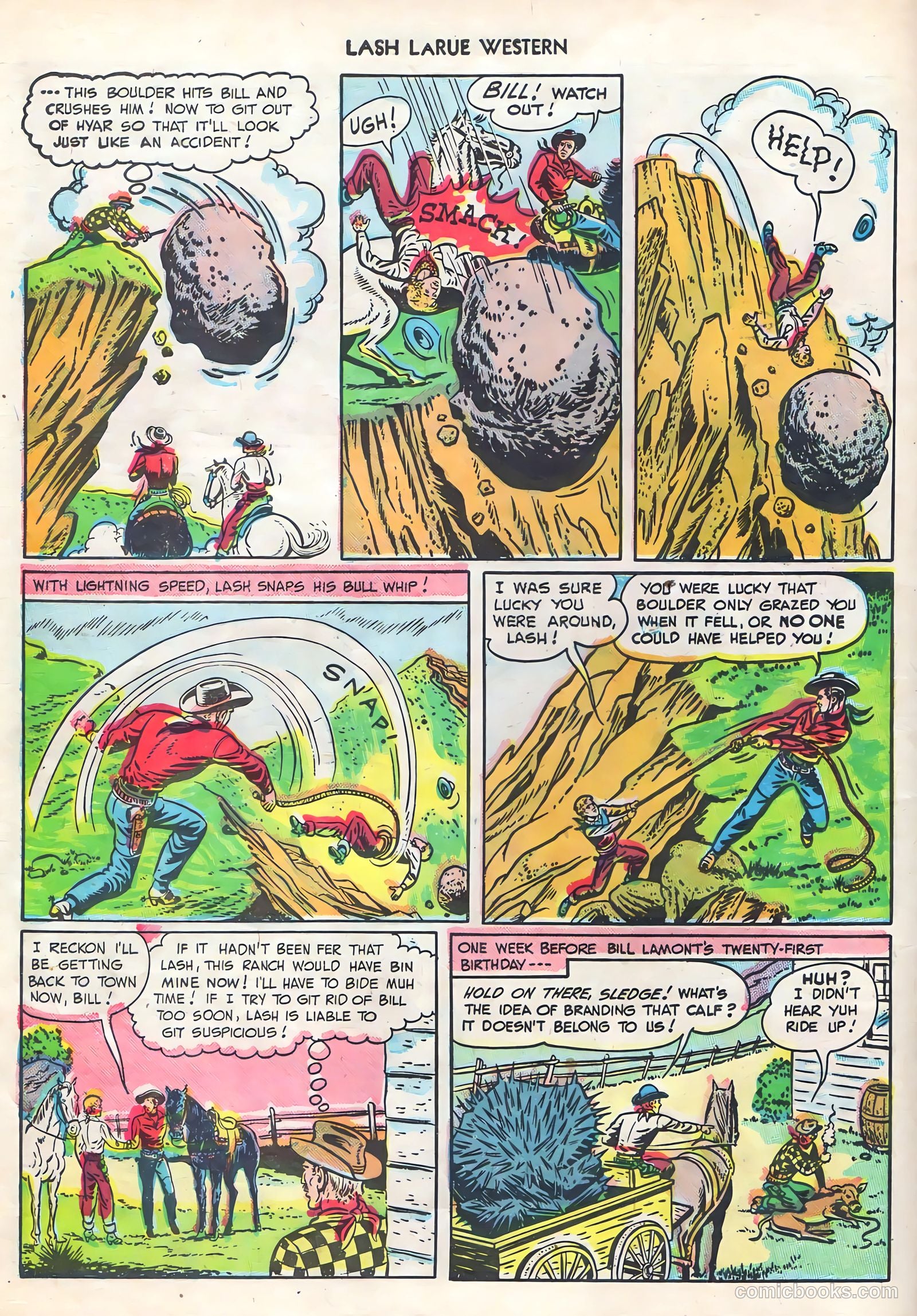 Lash LaRue Western #1 — page 30 of 36