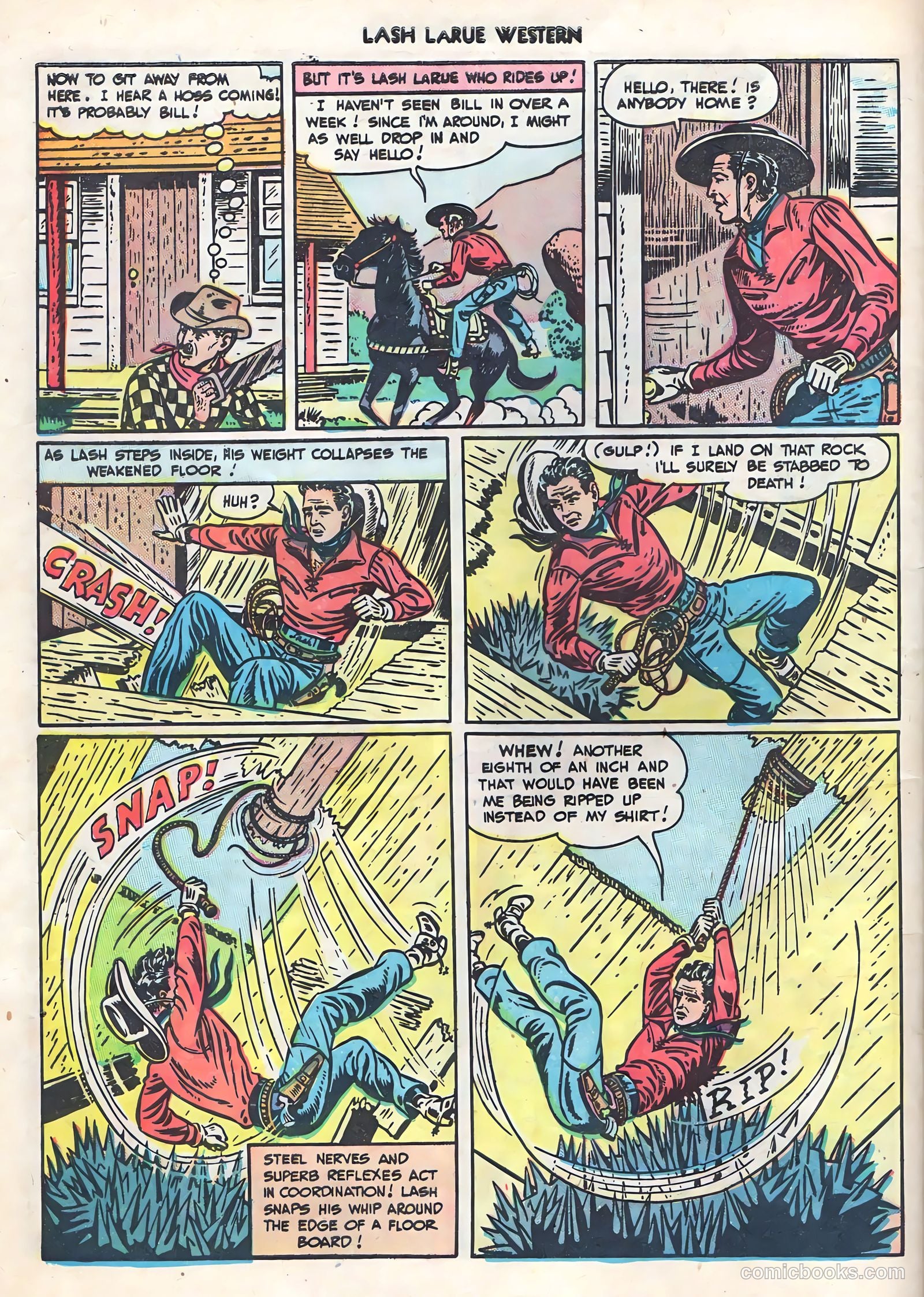 Lash LaRue Western #1 — page 32 of 36