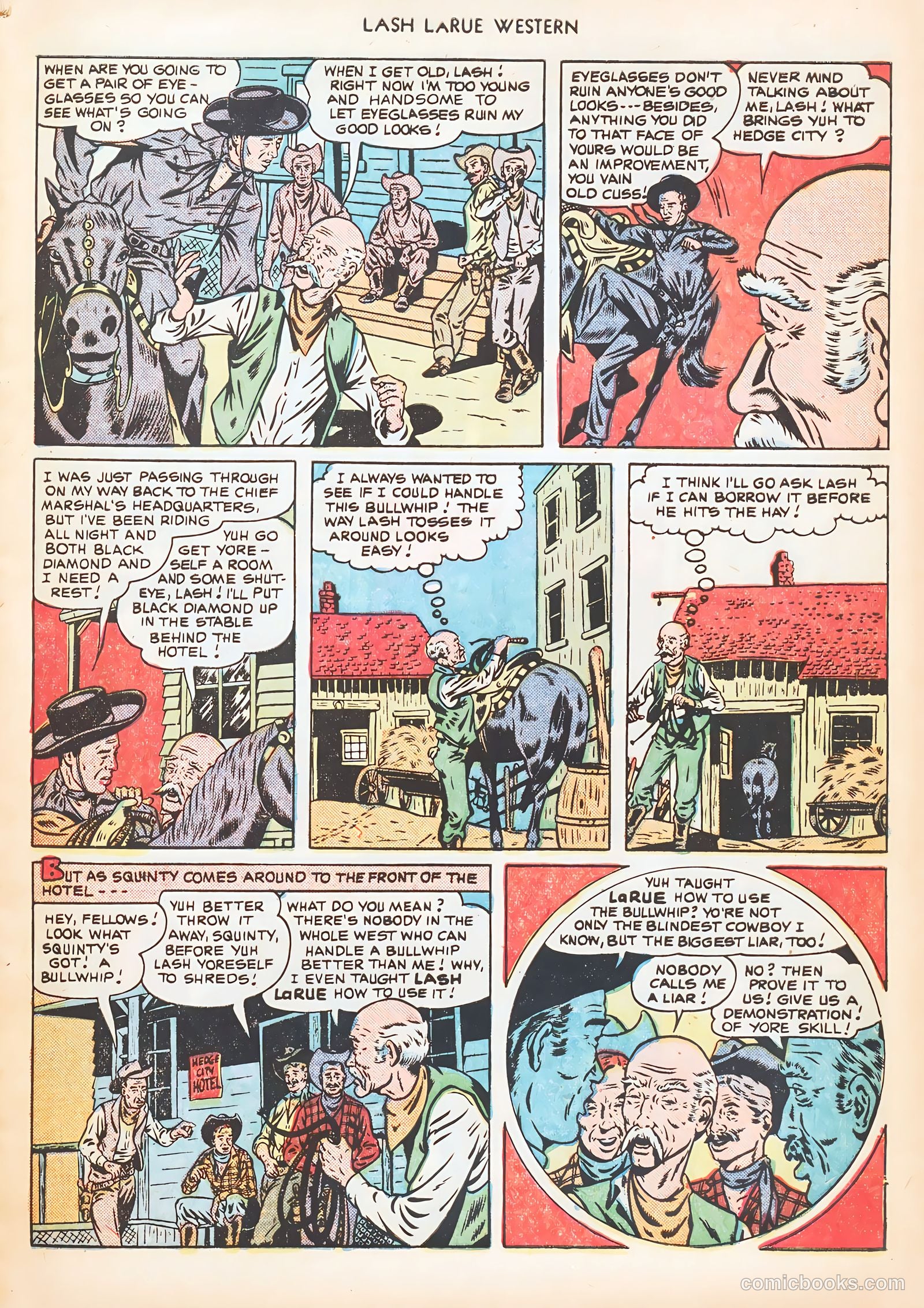 Lash LaRue Western #10 — page 21 of 52