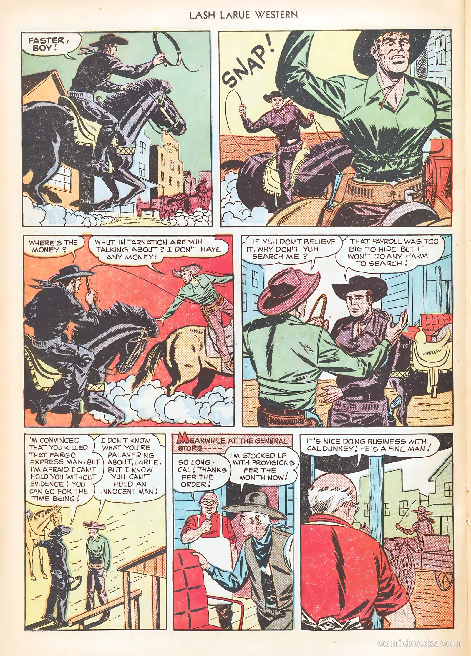 Lash LaRue Western #10 — page 30 of 52