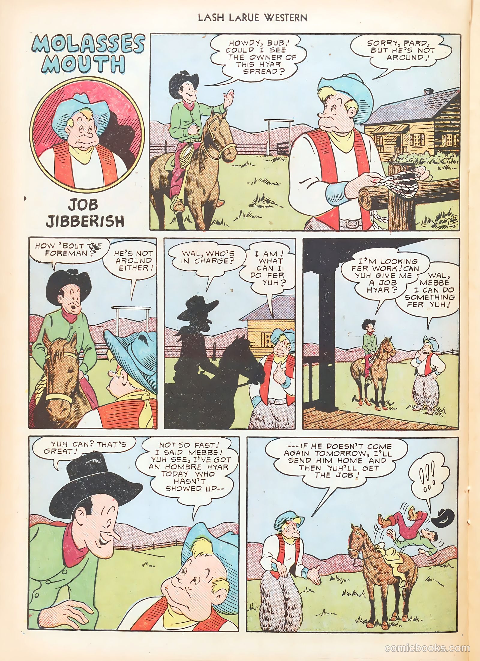 Lash LaRue Western #10 — page 34 of 52