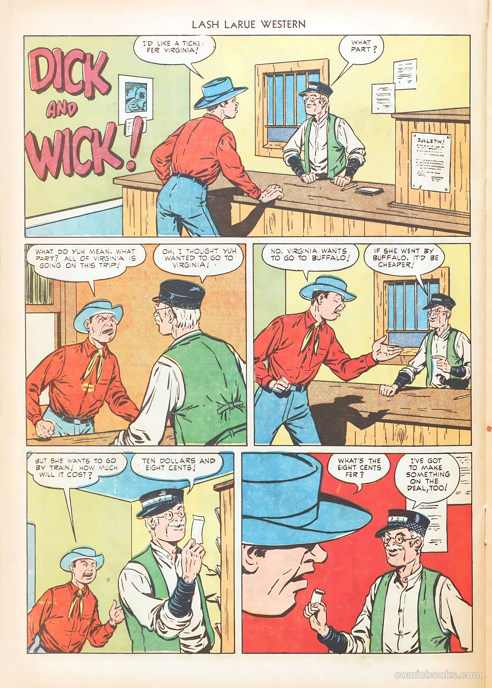 Lash LaRue Western #10 — page 36 of 52