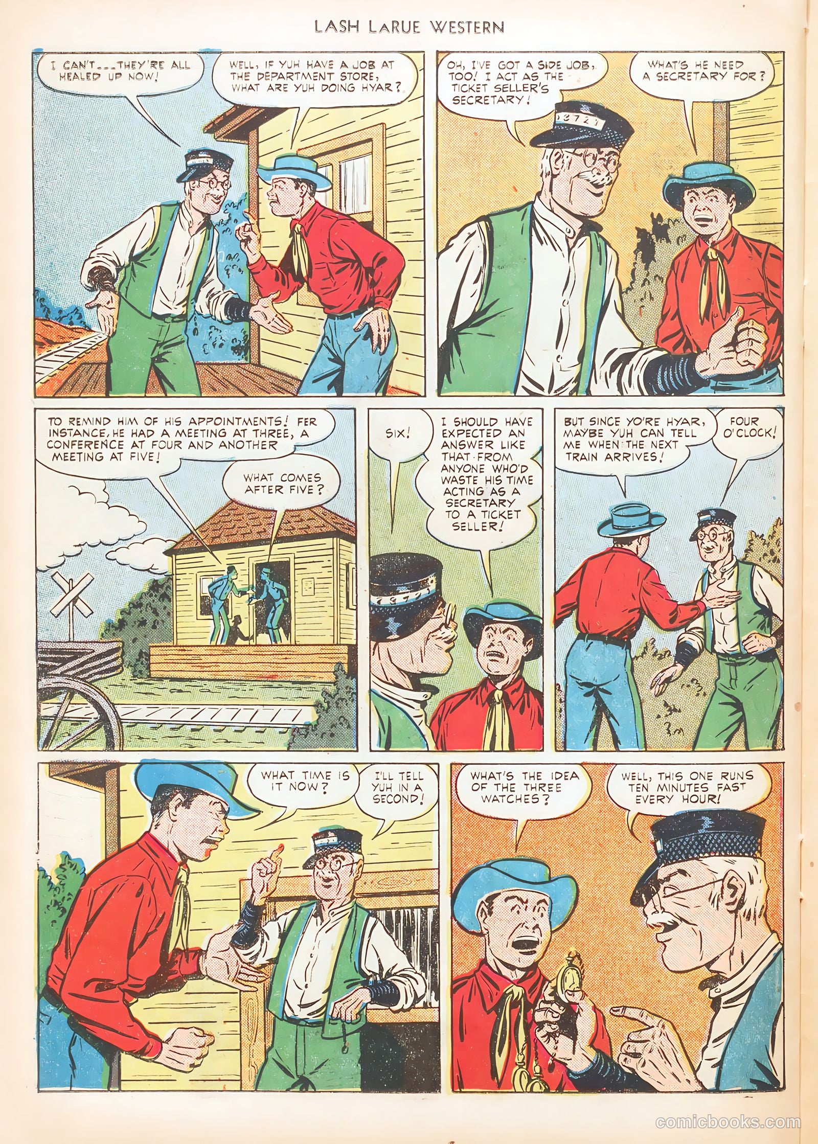 Lash LaRue Western #10 — page 38 of 52