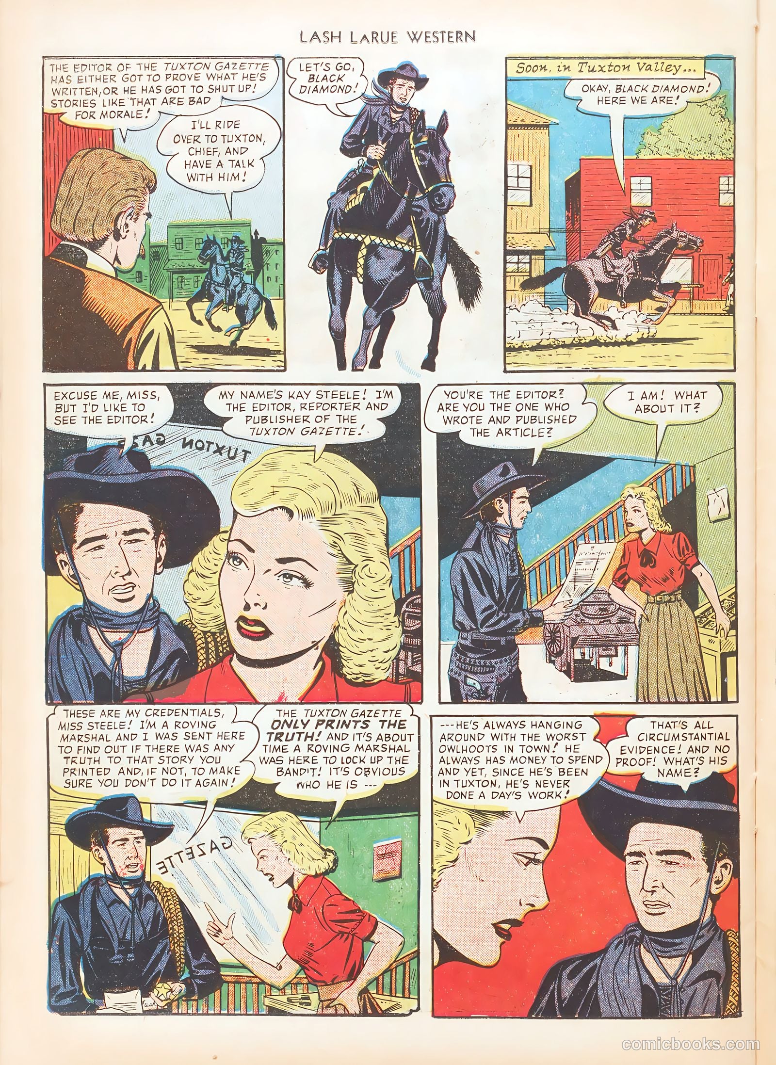 Lash LaRue Western #10 — page 42 of 52