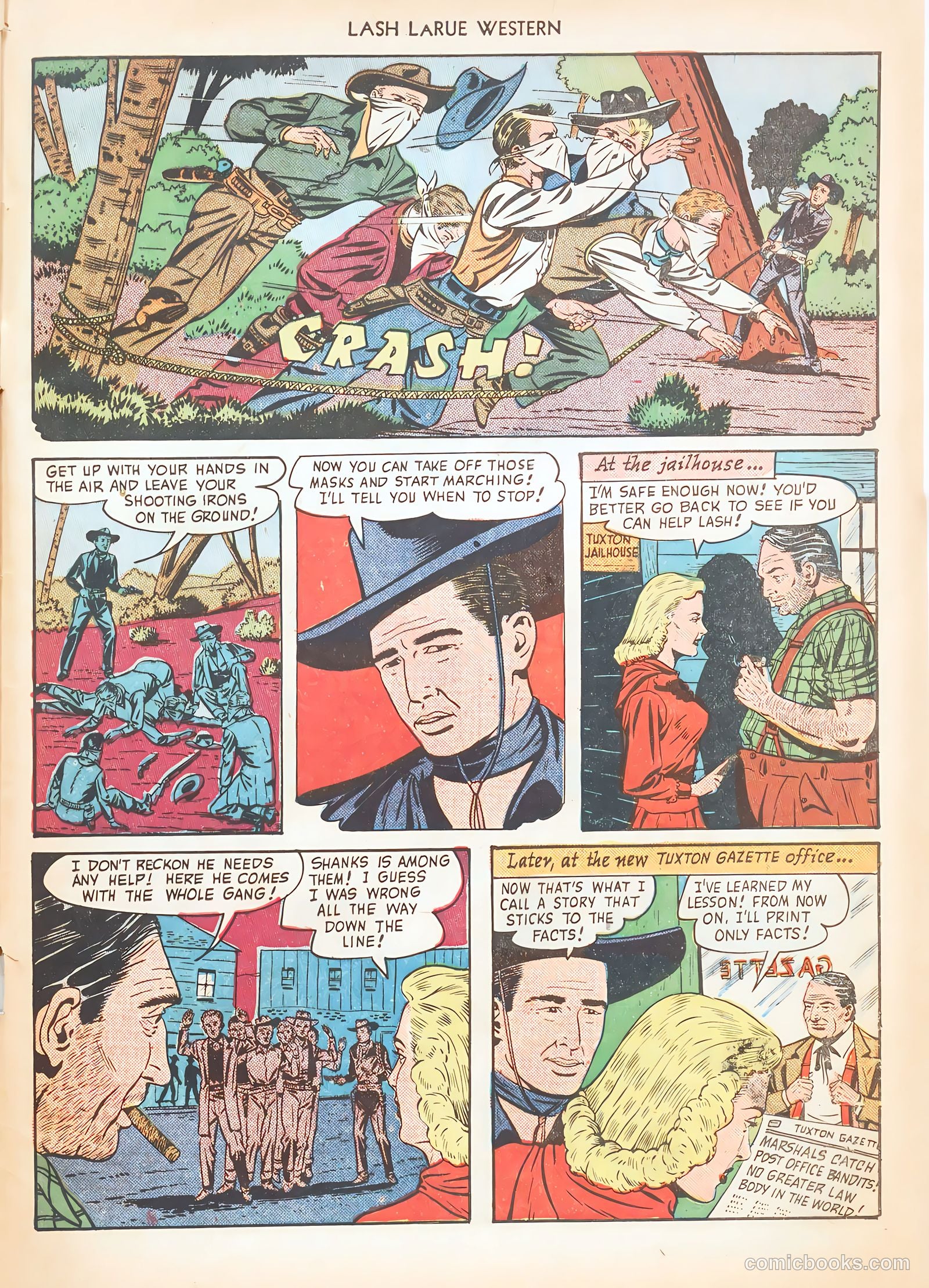 Lash LaRue Western #10 — page 49 of 52