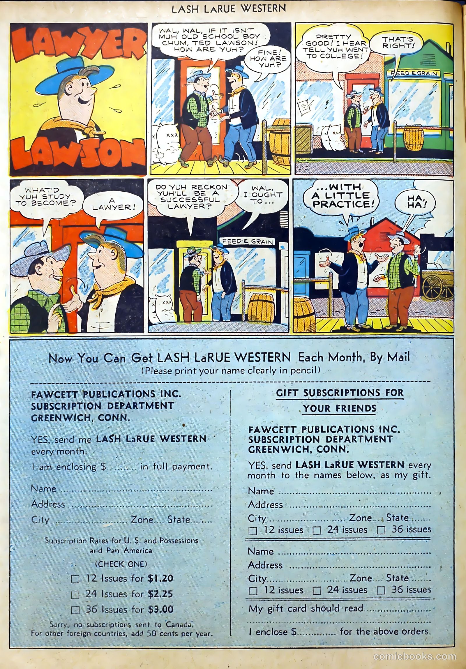 Lash LaRue Western #11 — page 14 of 52