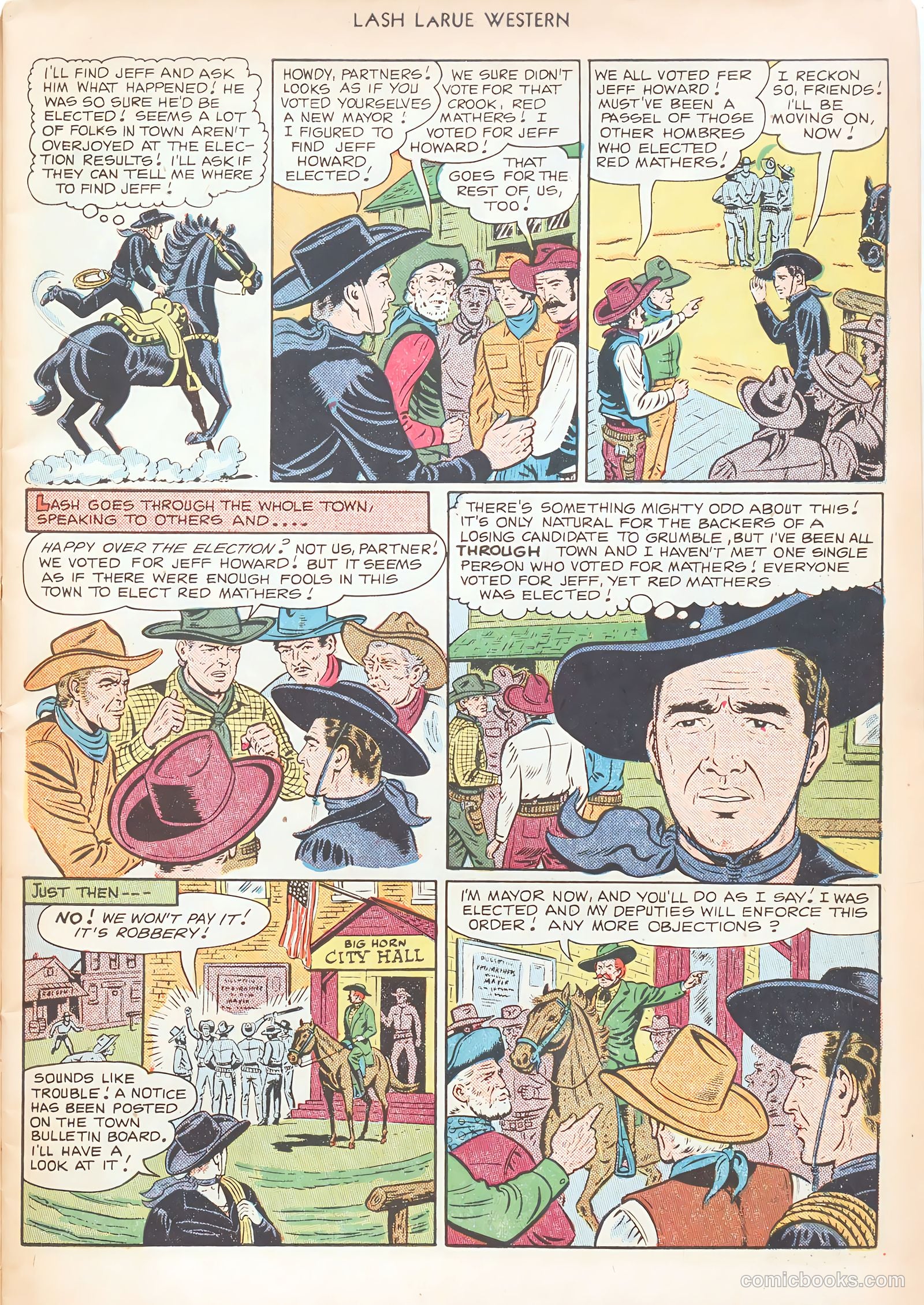 Lash LaRue Western #12 — page 7 of 52