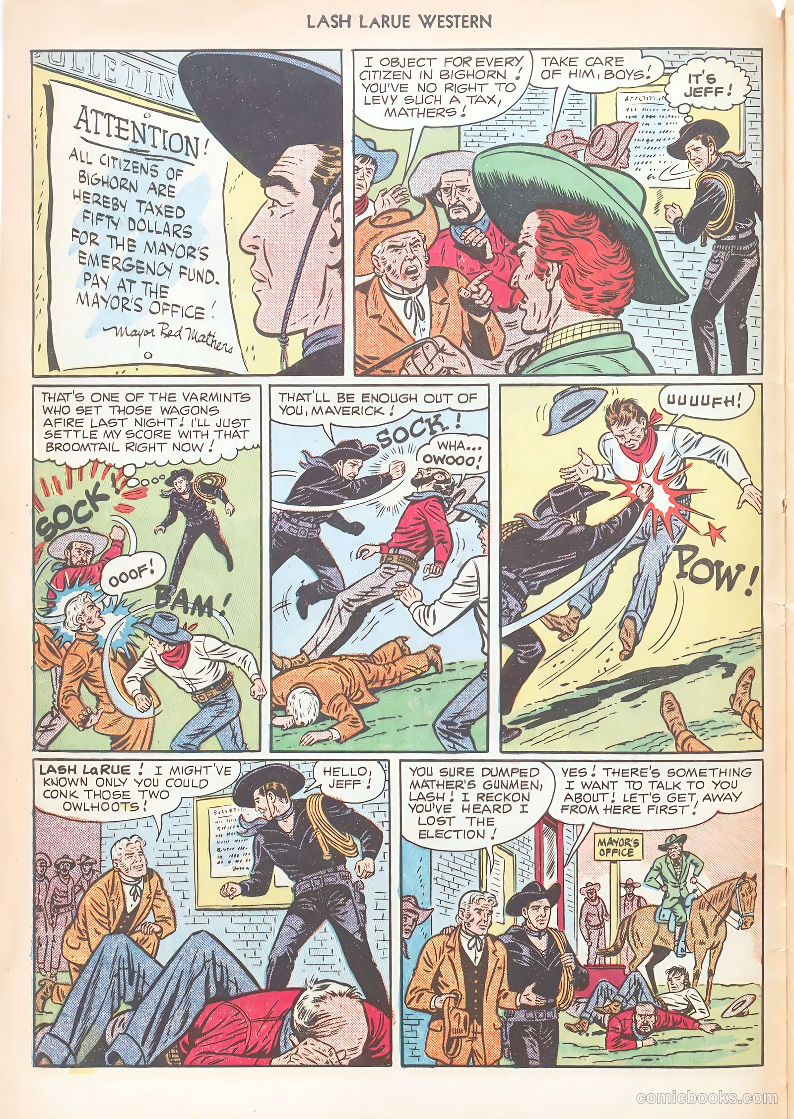 Lash LaRue Western #12 — page 8 of 52