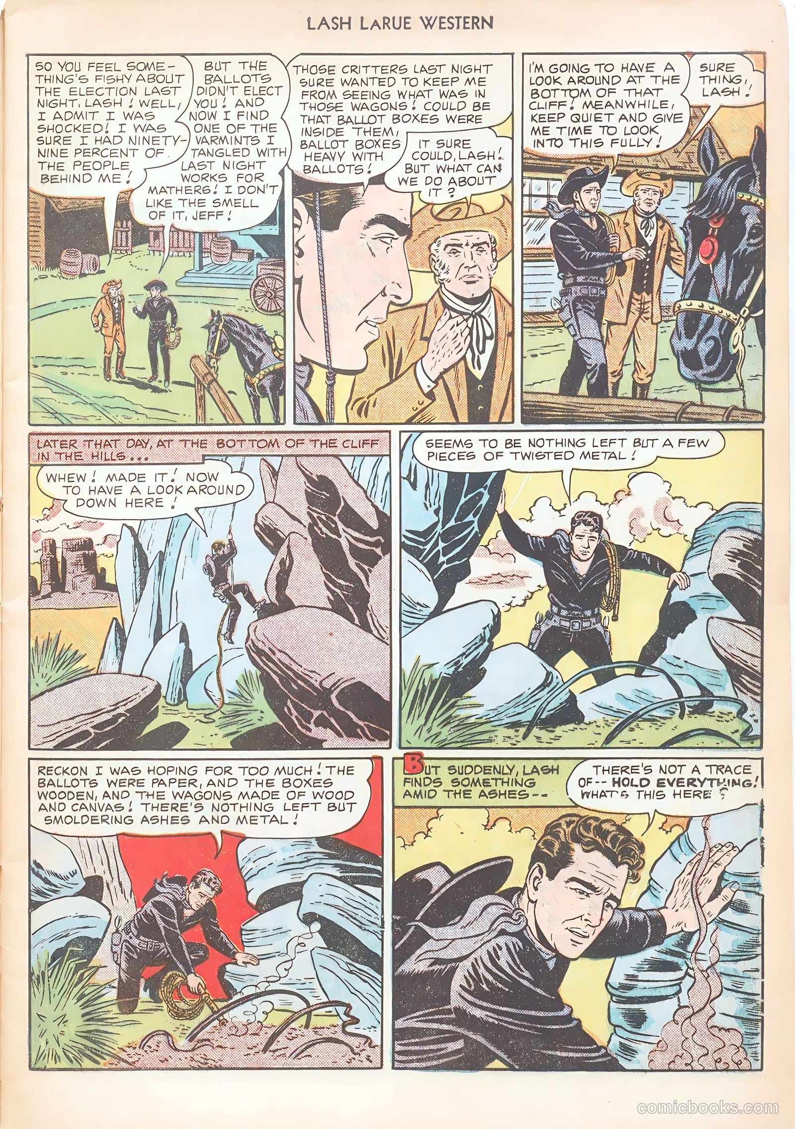 Lash LaRue Western #12 — page 9 of 52