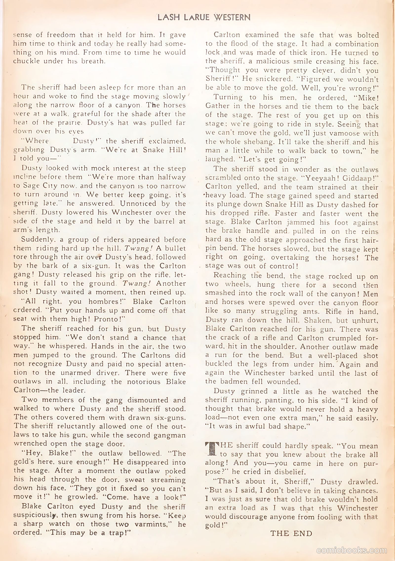 Lash LaRue Western #12 — page 16 of 52