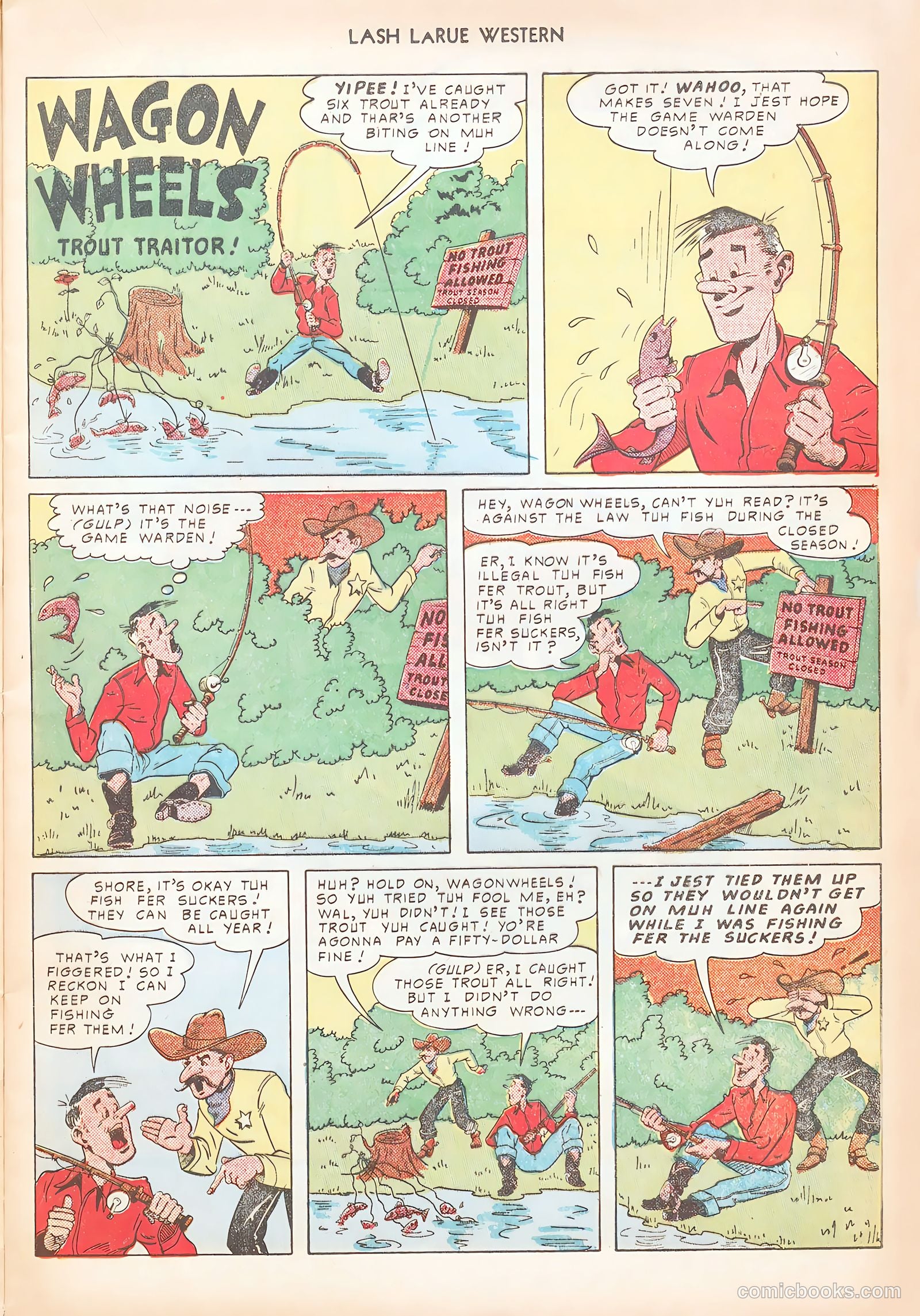Lash LaRue Western #12 — page 17 of 52