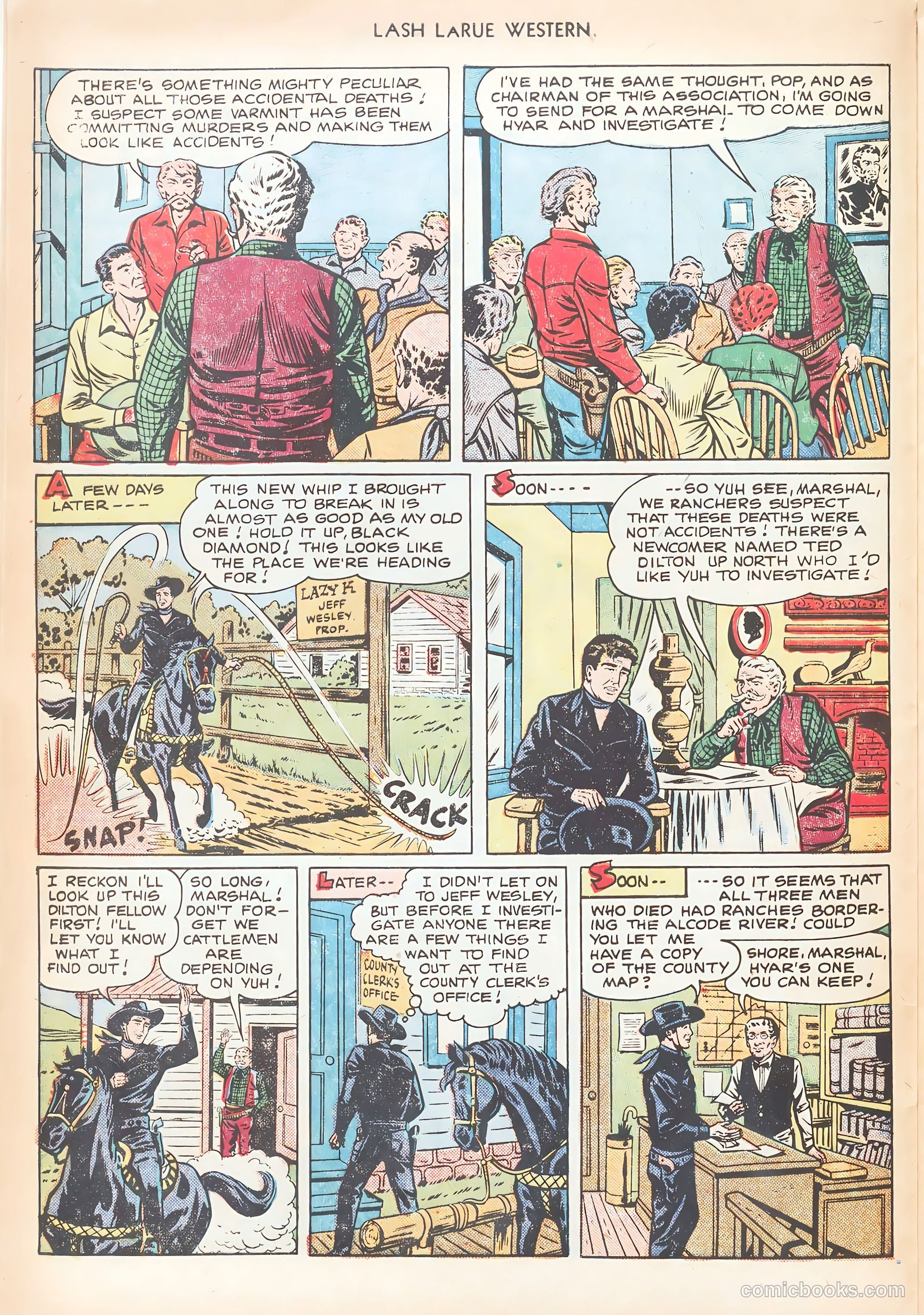 Lash LaRue Western #12 — page 20 of 52