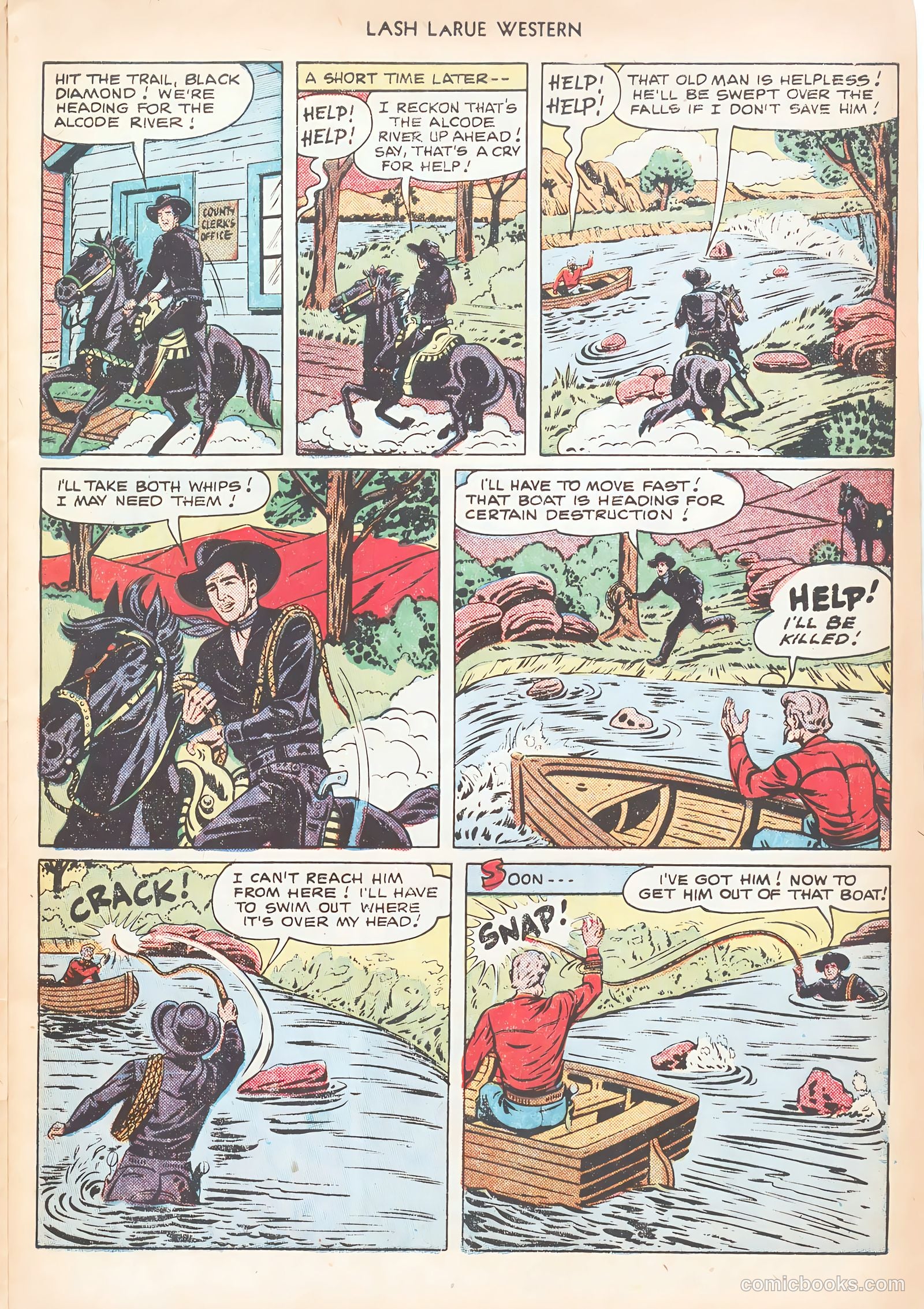 Lash LaRue Western #12 — page 21 of 52