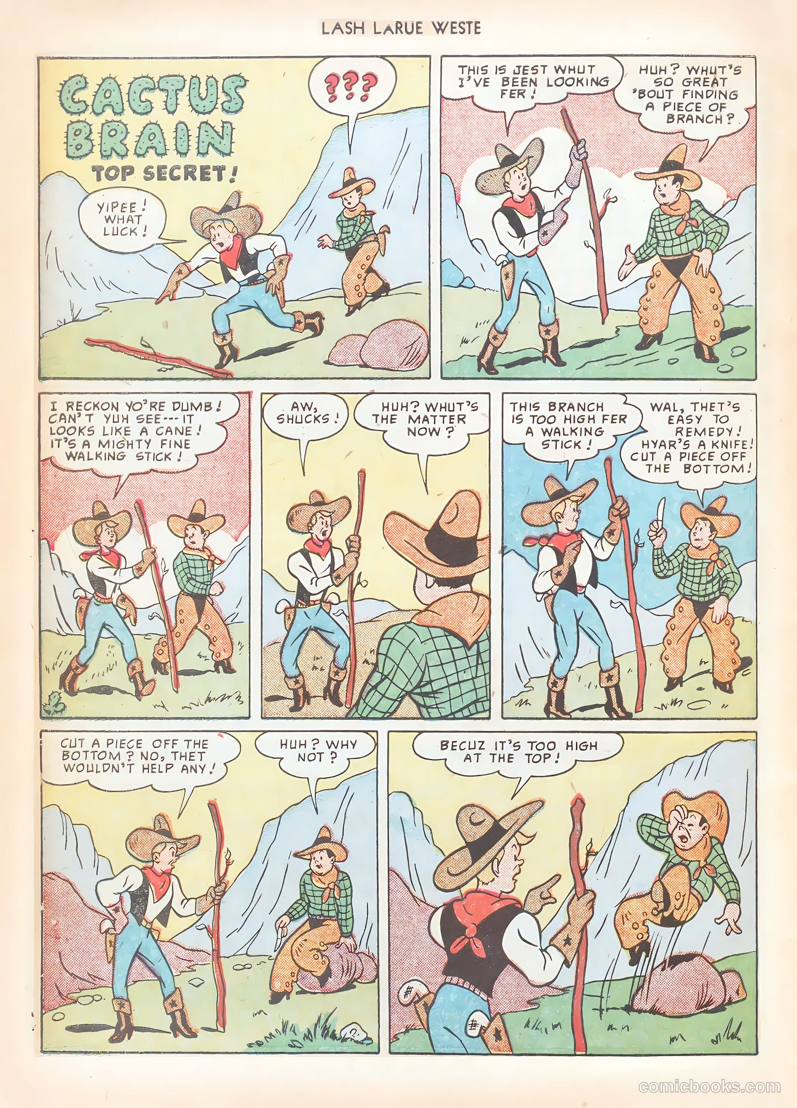 Lash LaRue Western #12 — page 34 of 52