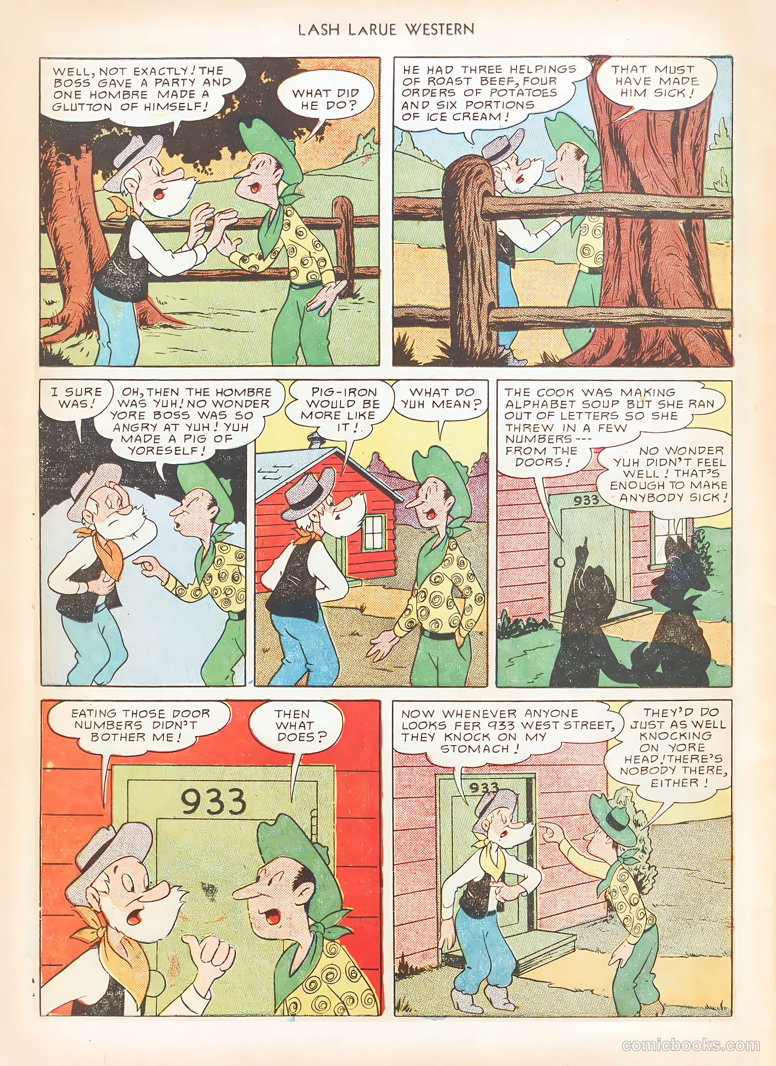 Lash LaRue Western #12 — page 38 of 52