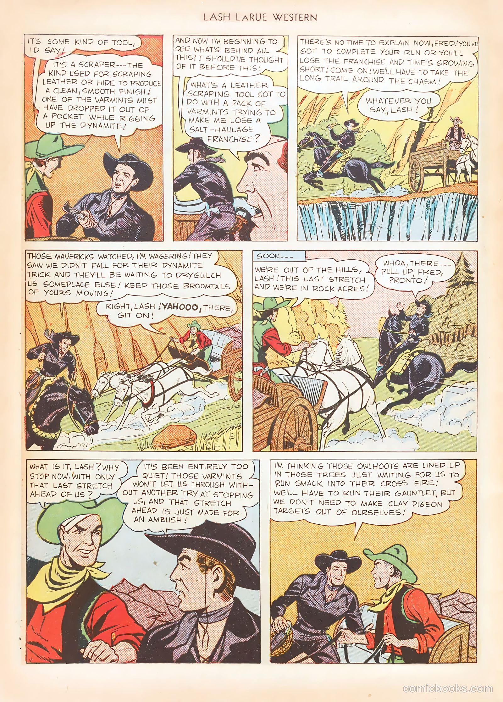 Lash LaRue Western #12 — page 46 of 52