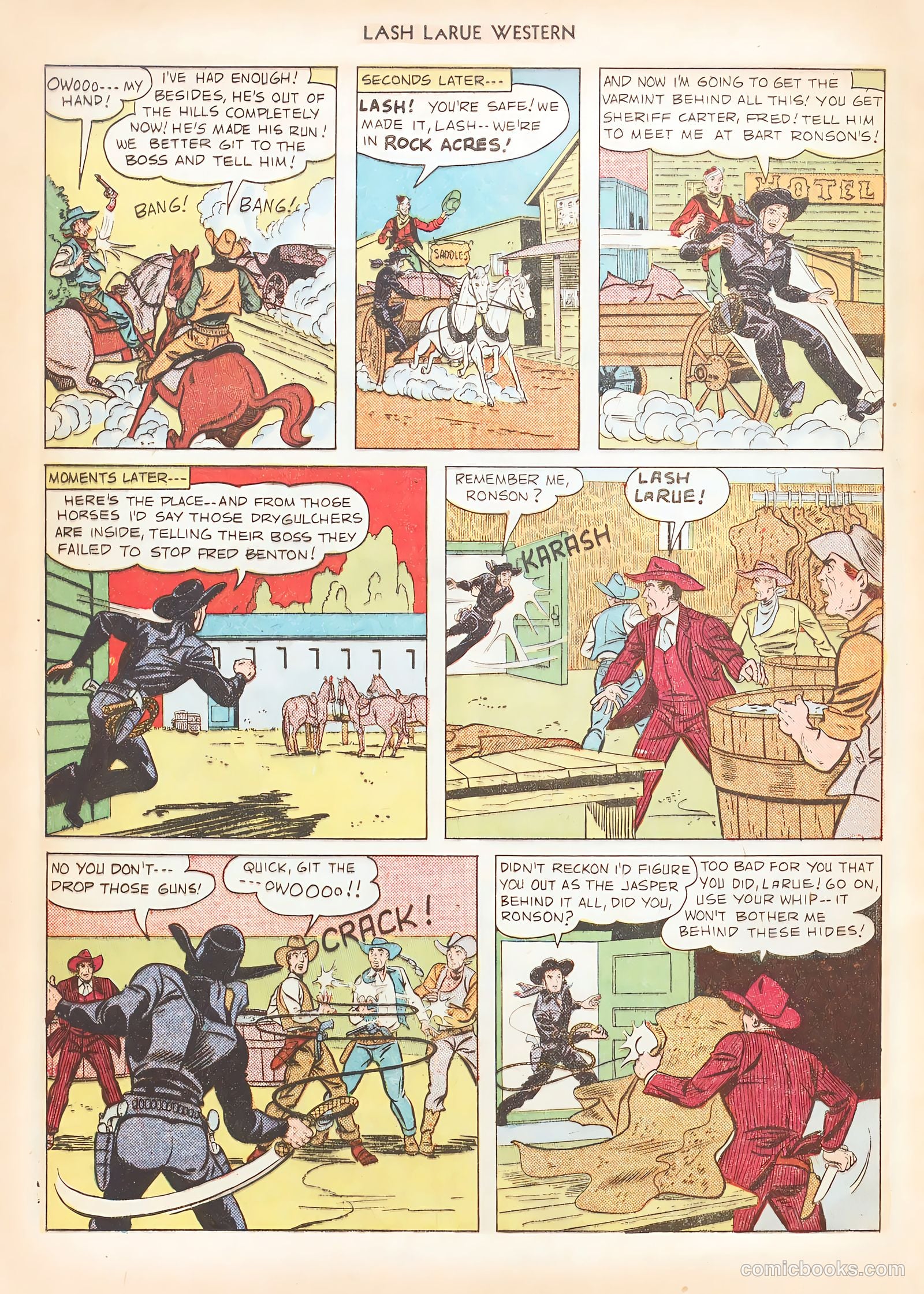 Lash LaRue Western #12 — page 48 of 52